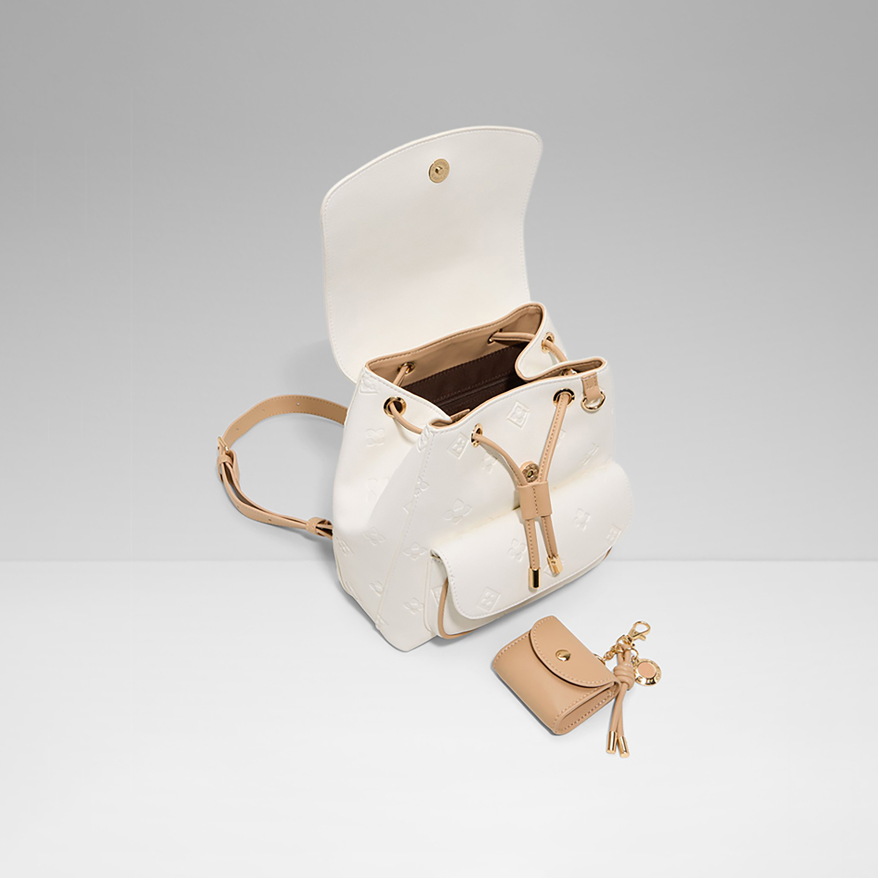 Aldo Miniella Embossed Top Handle Backpack with Magnetic Closure & Adjustable Strap-women-bagsandwallets-backpacks-image-3
