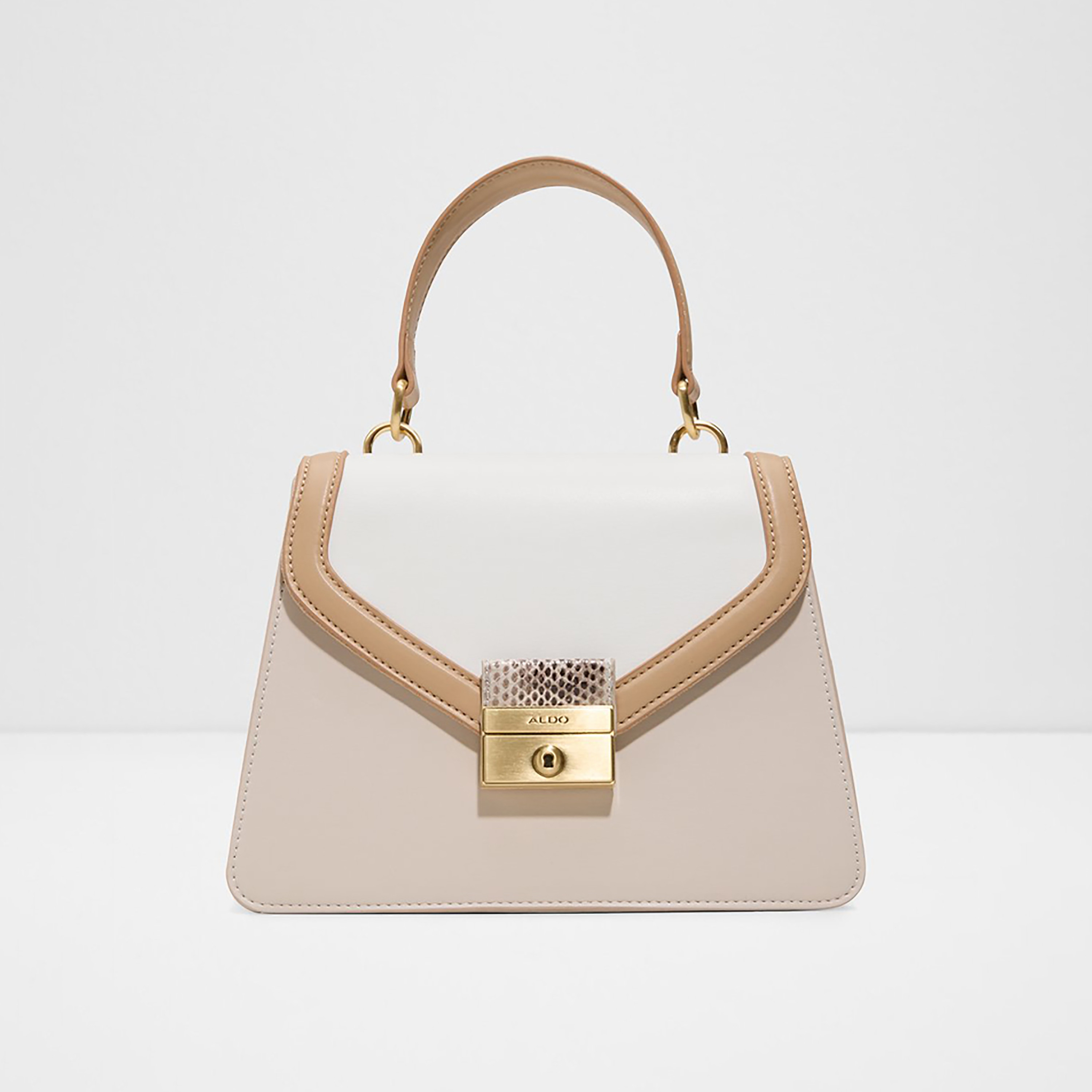 Aldo Mireillea Colorblocked Top Handle Satchel Bag with Magnetic Closure-women-bagsandwallets-handbags-image-1