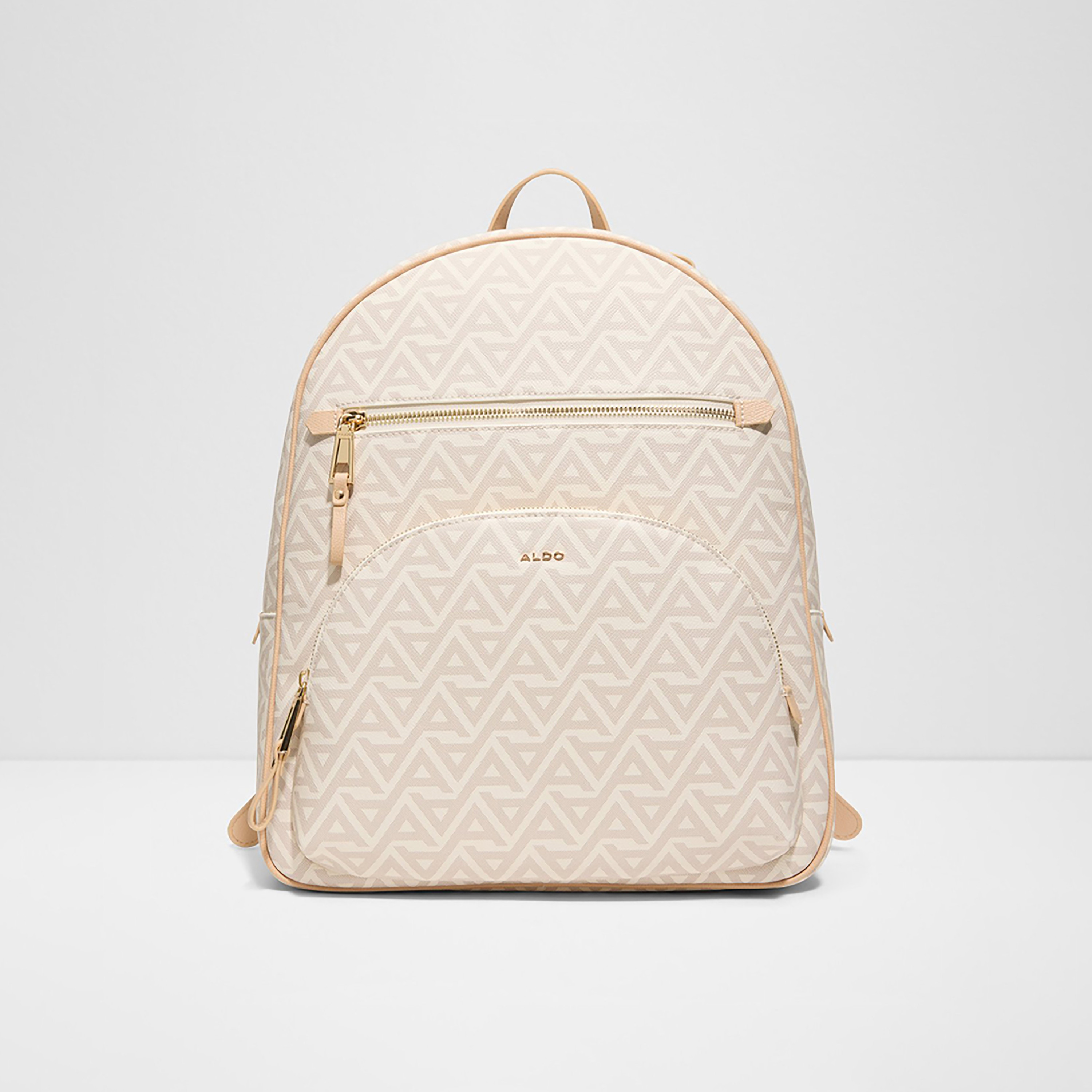 Aldo Moroucos Monogram Backpack with Zipper Closure and Adjustable Strap-women-bagsandwallets-backpacks-image-1