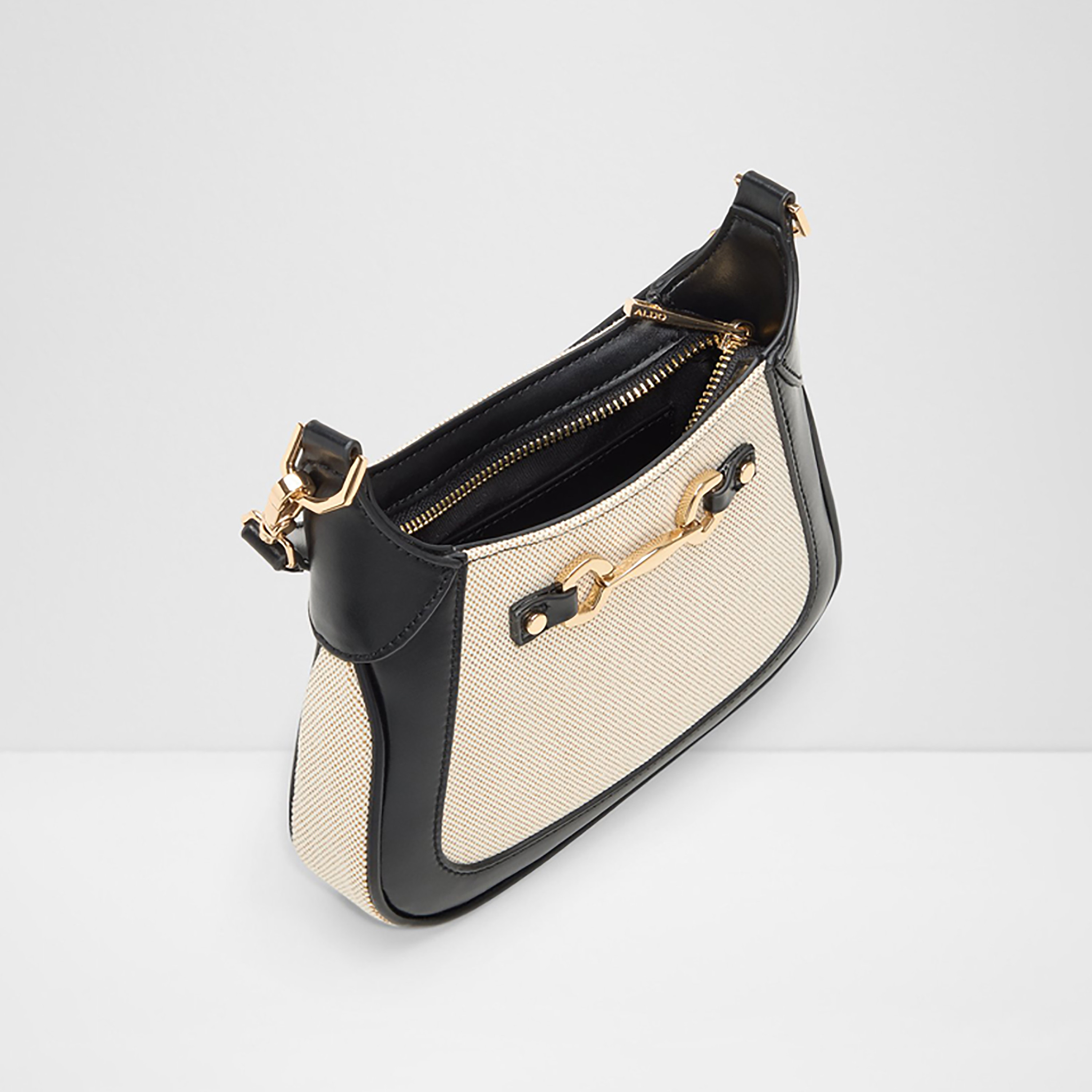 Aldo Sloanea Colorblocked Shoulder Bag with Zipper Closure and Detachable Strap-women-bagsandwallets-handbags-image-3