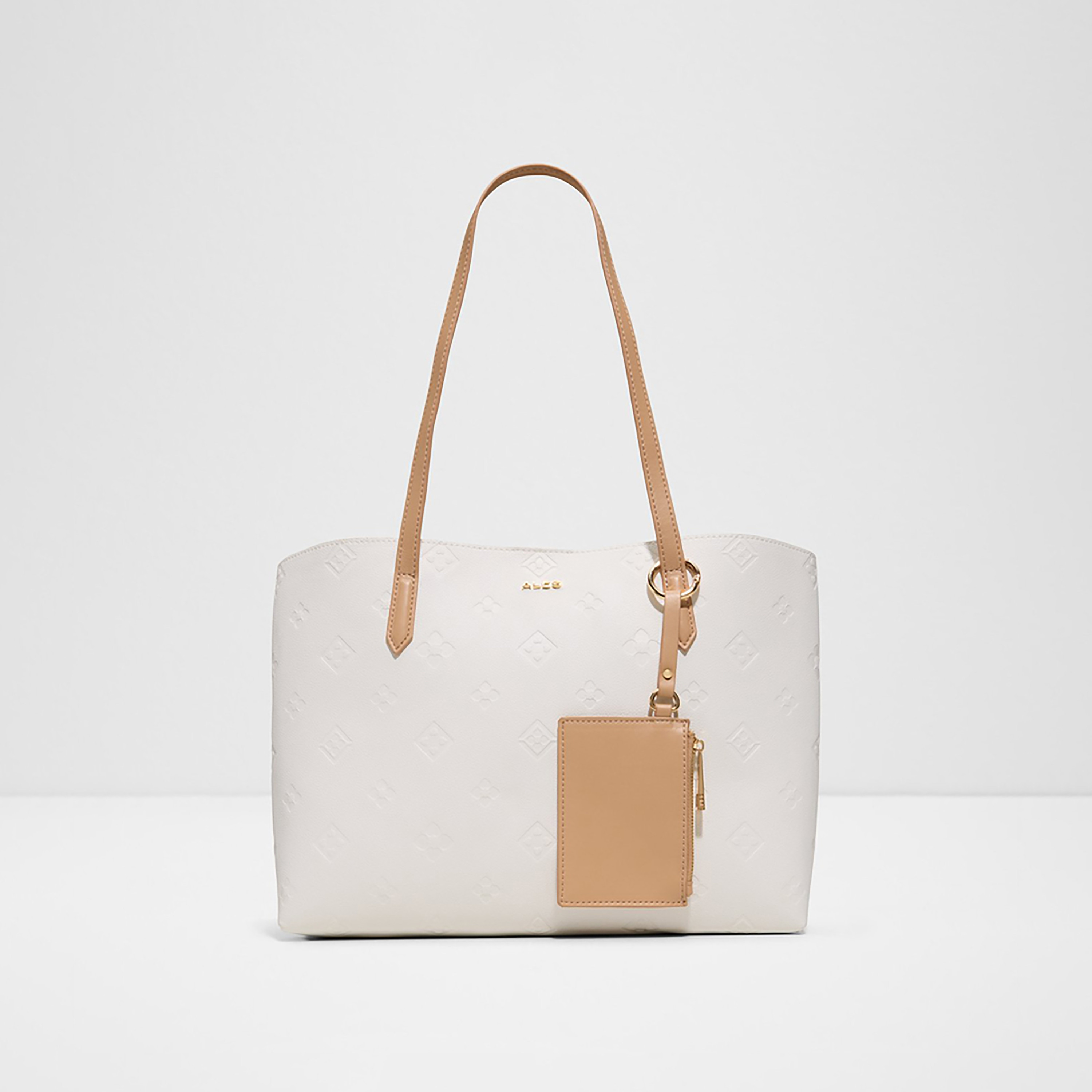 حقيبة يد ألدو إيزابيل ذات مقبضين مزينتين بنقشة مونوغرام بارزة وإغلاق مغناطيسي-women-bagsandwallets-handbags-image-1