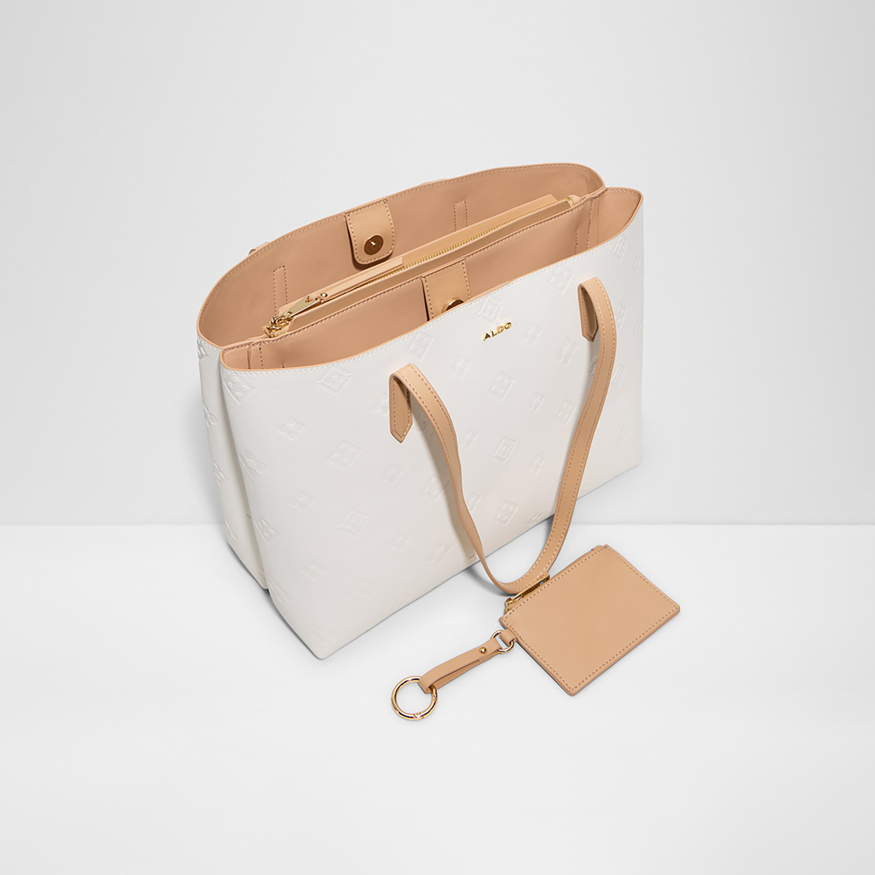 حقيبة يد ألدو إيزابيل ذات مقبضين مزينتين بنقشة مونوغرام بارزة وإغلاق مغناطيسي-women-bagsandwallets-handbags-image-3