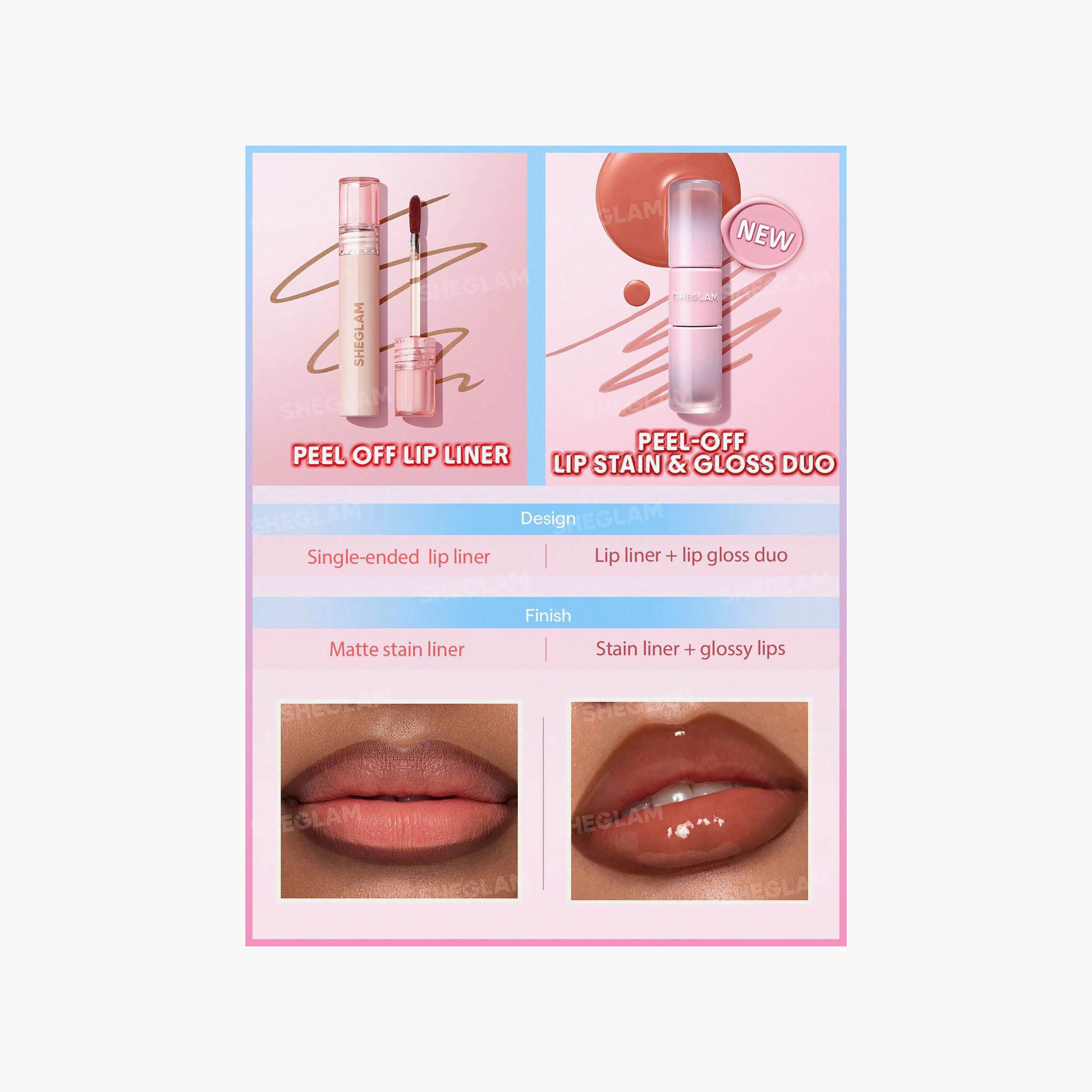 Sheglam Line to Shine Peel-Off Lip Stain & Gloss Duo - 30gms-beautyandpersonalcare-makeup-lips-lipliners-image-8