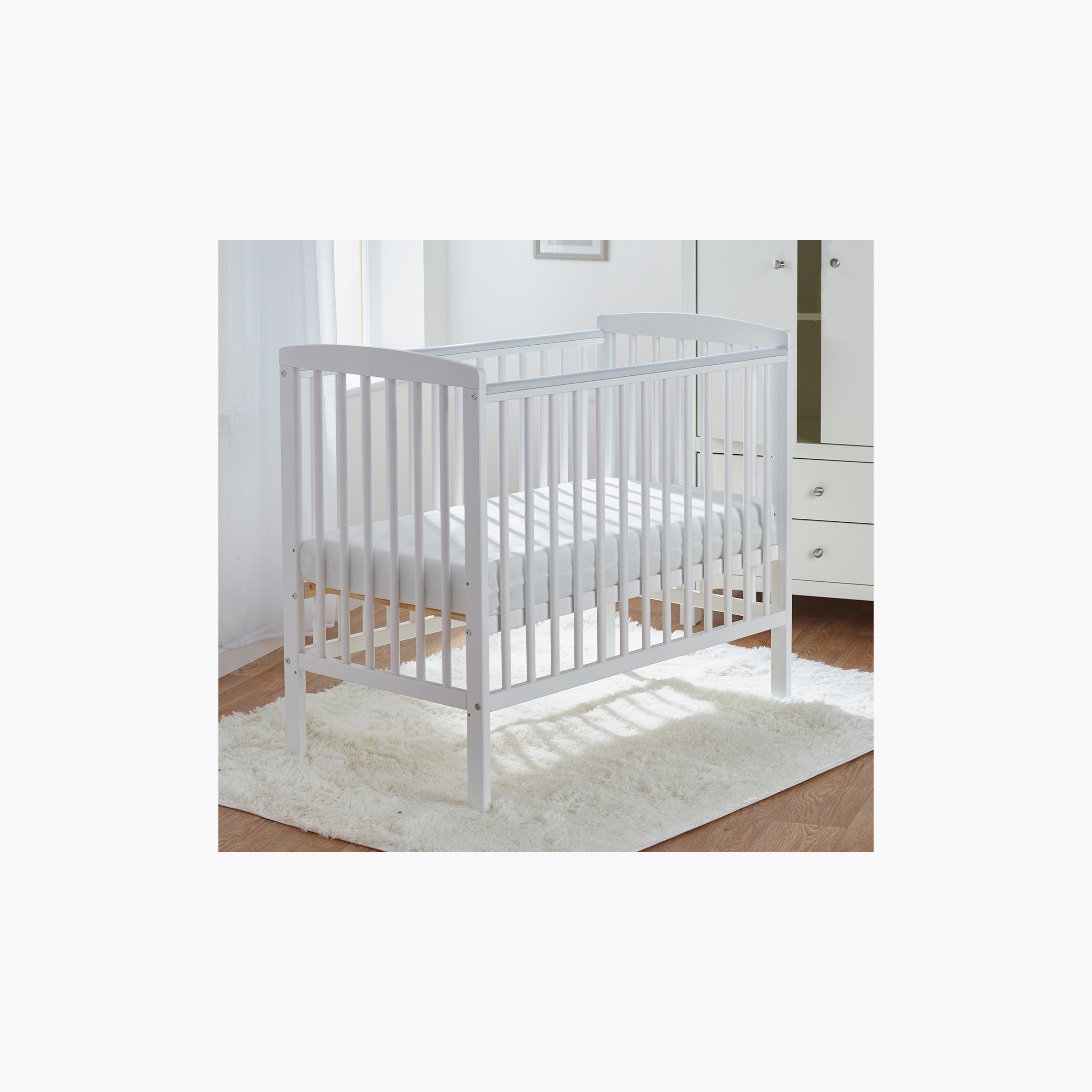 سرير مواليد مدمج بارتفاع قابل للتعديل سيدني من كيندر فالي-baby-nursery-furniture-cribsandbeds-beds-image-4