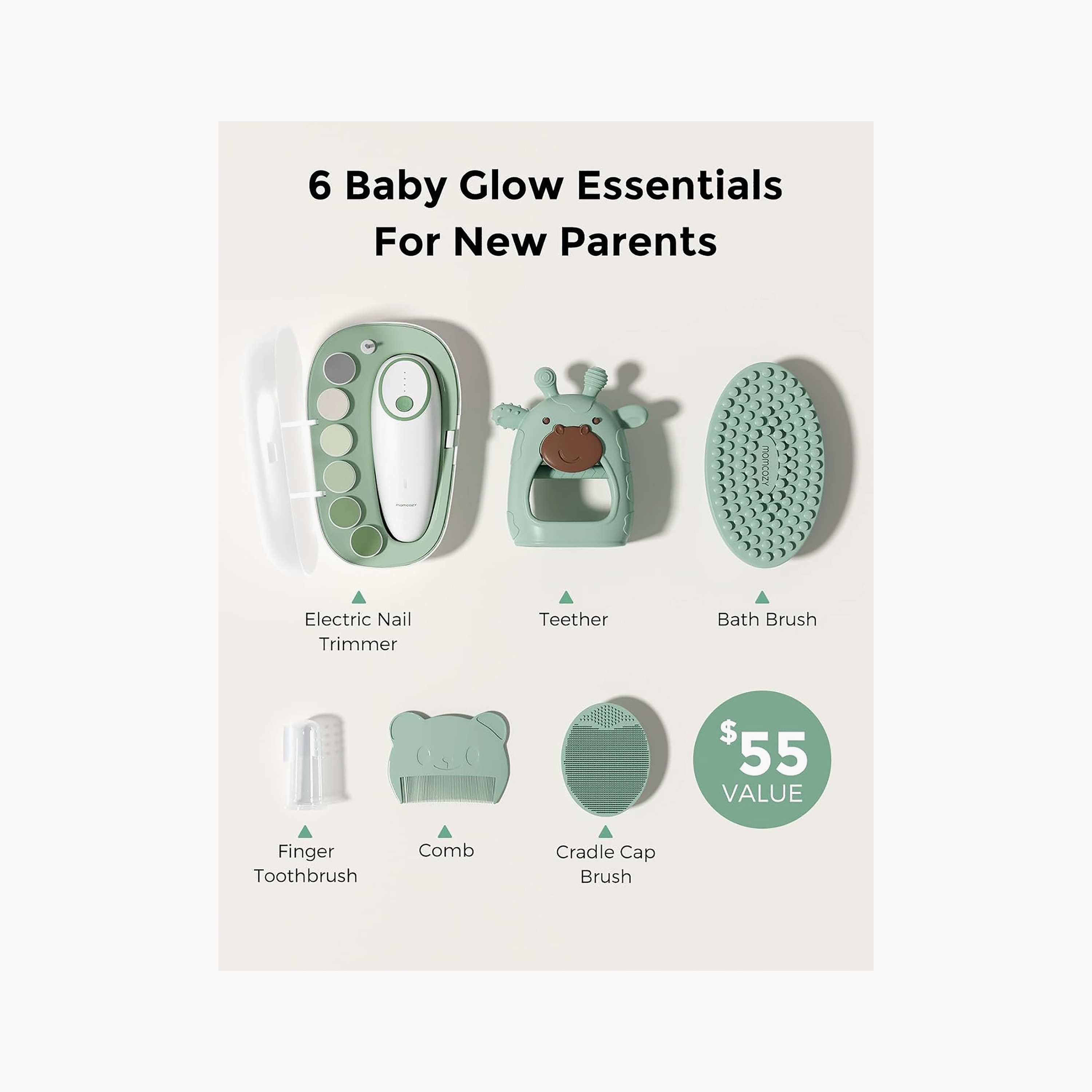 طقم العناية بالطفل أول إن 1 جلو من مومكوزي-baby-bathandcare-grooming-image-4