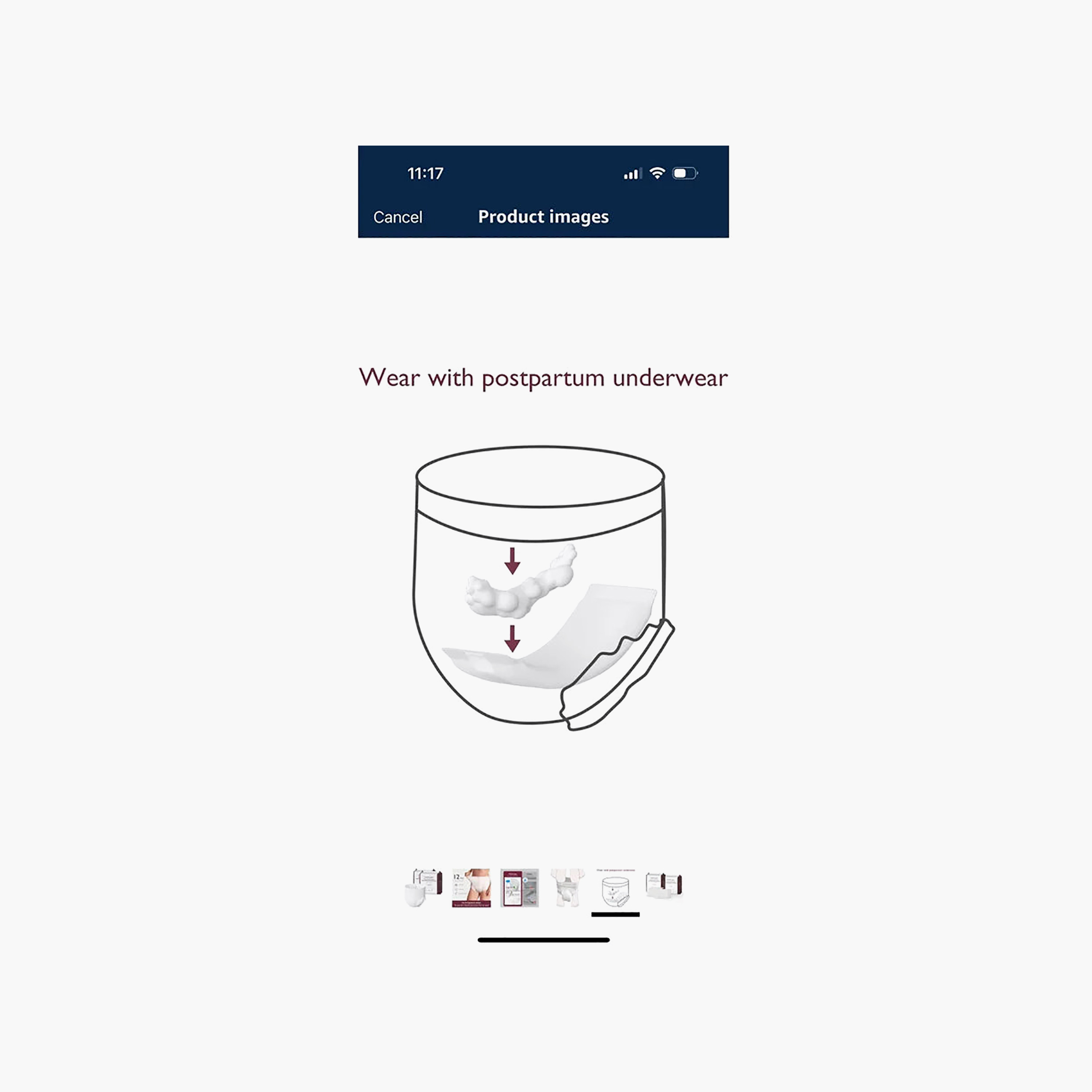 ملابس داخلية للدورة الشهرية للاستخدام مرة واحدة مانعة للتسريب 6 قطع من مومكوزي-women-clothing-maternity-lingerie-panties-image-4