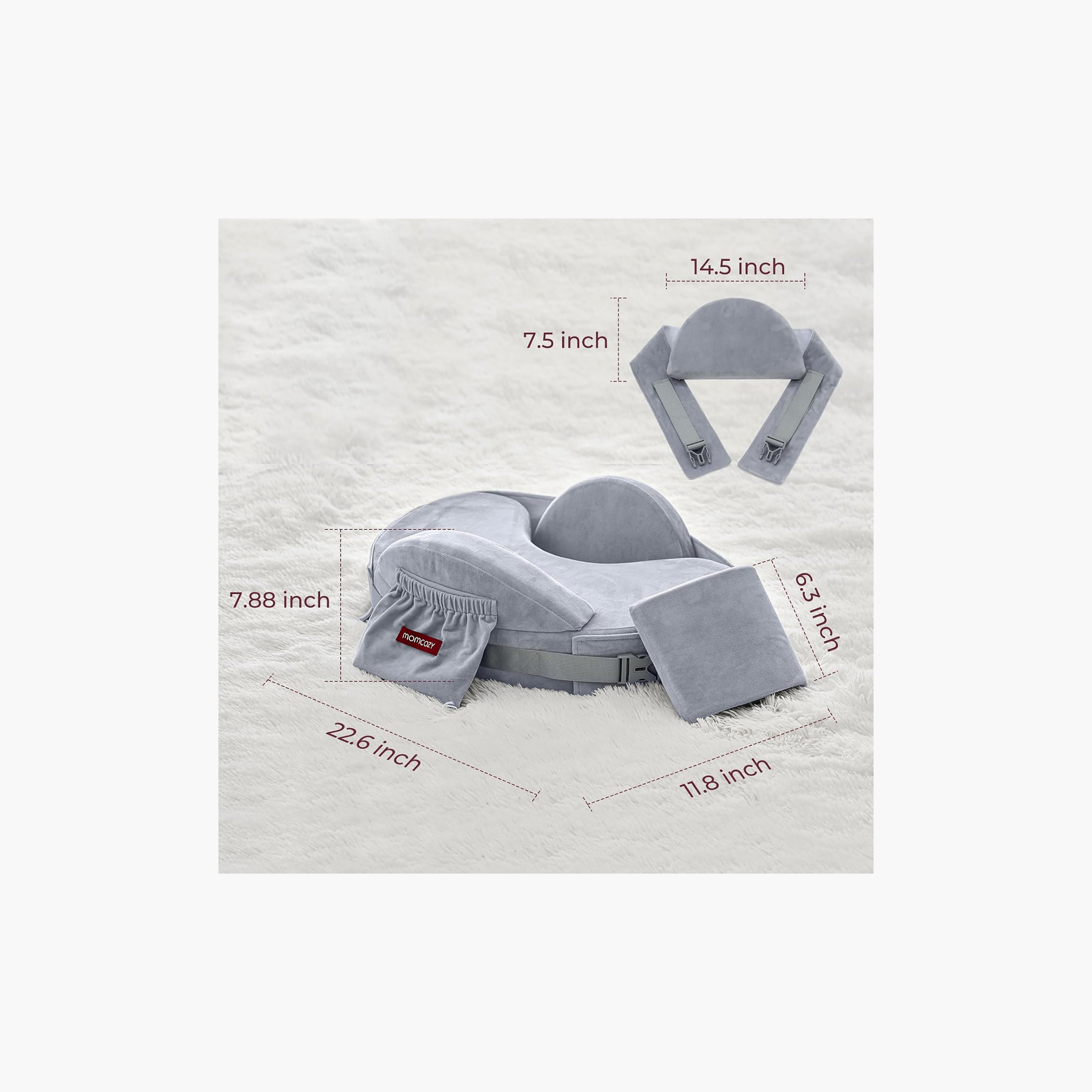 Momcozy CozyPro Nursing Pillow with Portable Pocket-baby-feeding-accessories-image-3