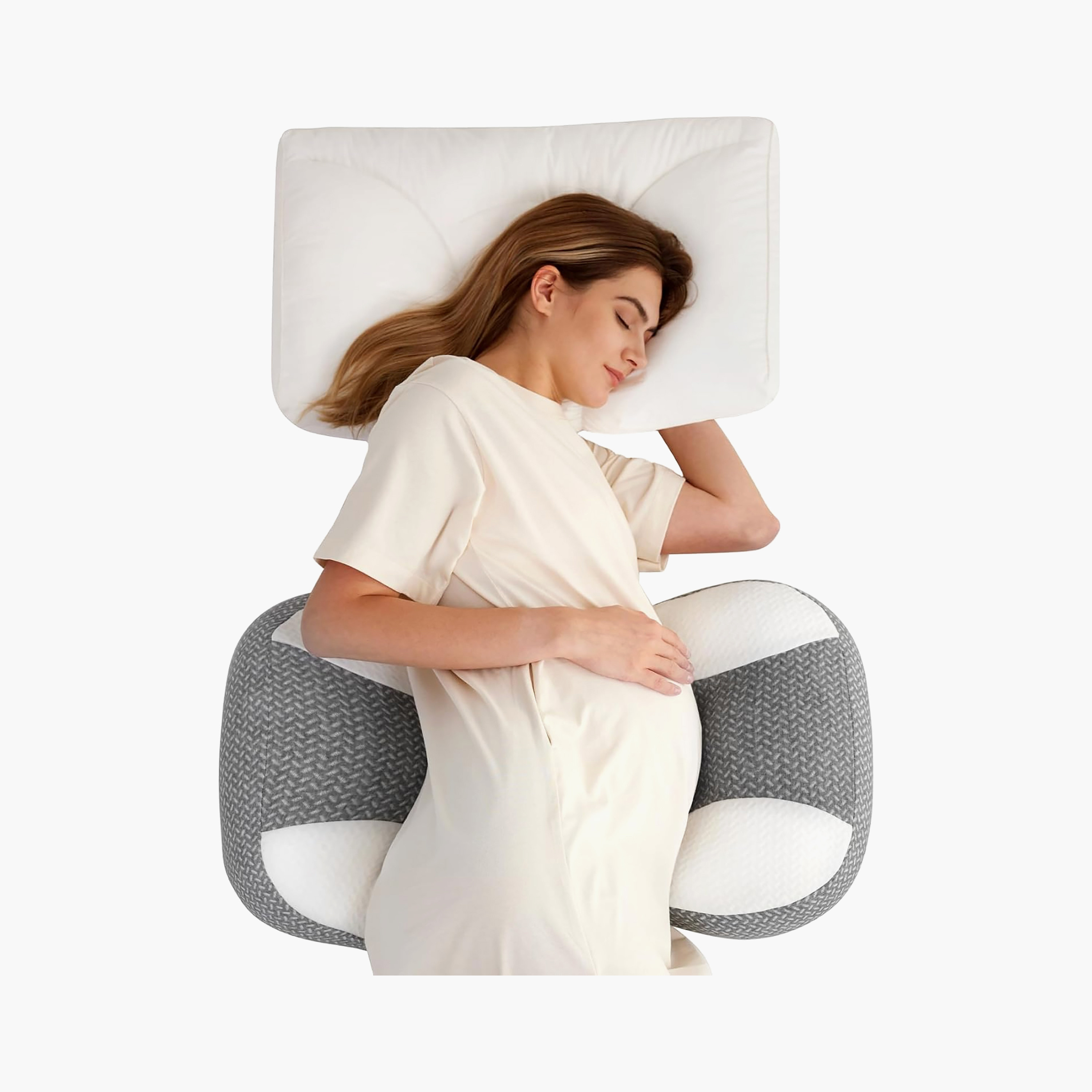 Momcozy Plus W-Shaped Pregnancy Wedge Pillow-baby-maternalcare-pregnancypillows-image-3