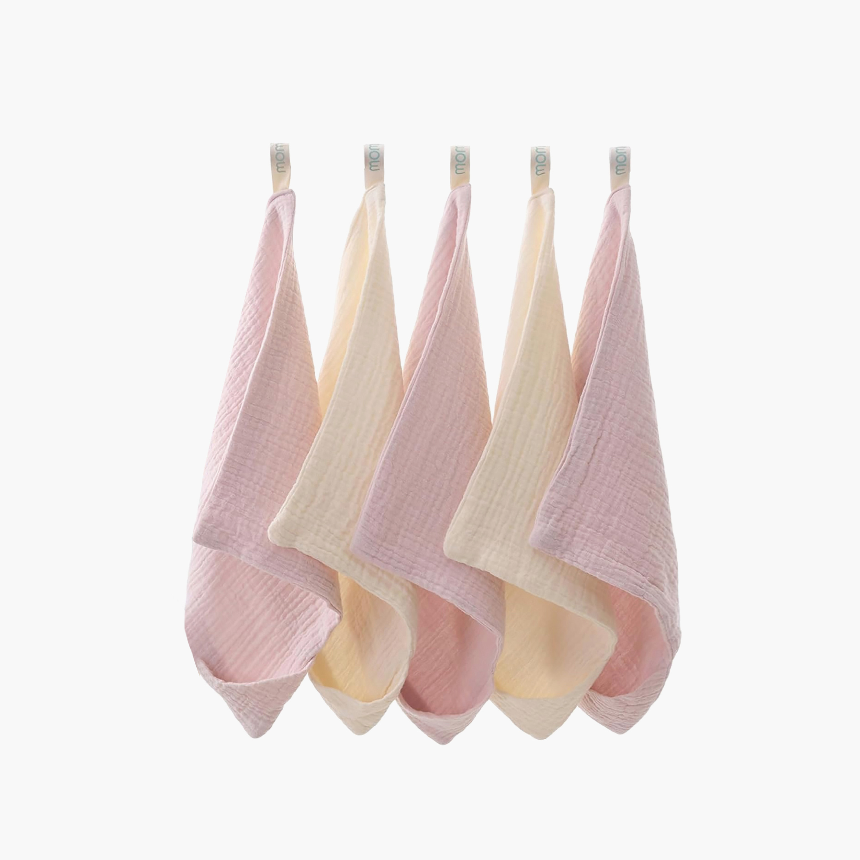 مناشف غسيل قطن فائقة النعومة 5 قطع من موم كوزي-baby-bathandcare-towels-image-1