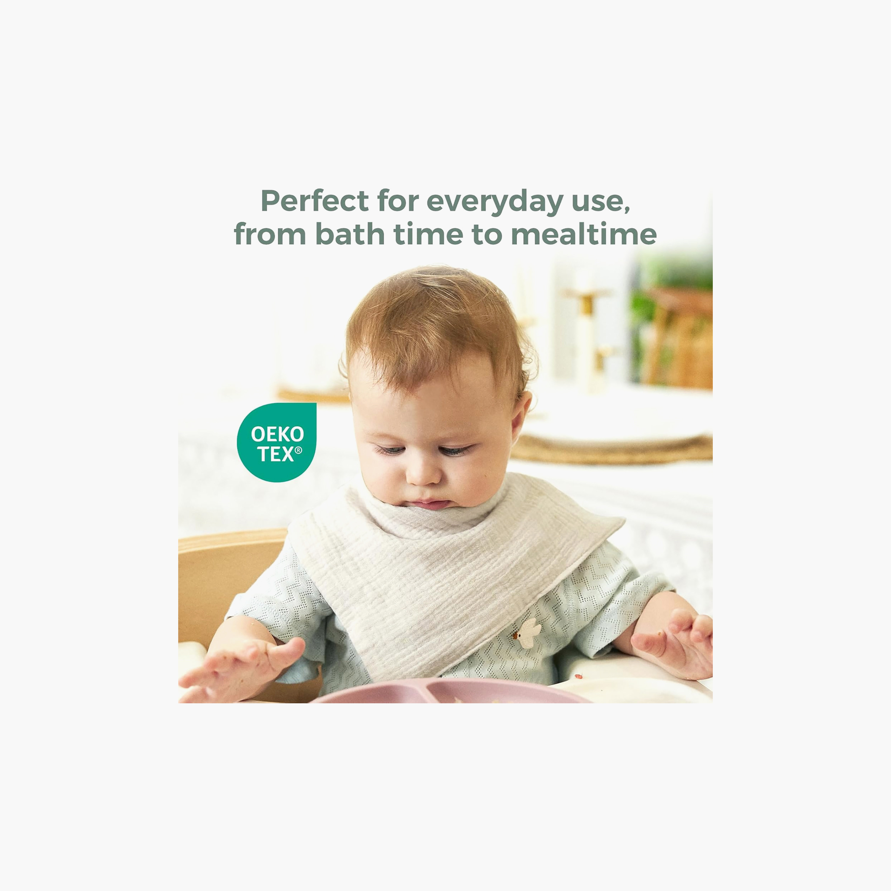 مناشف غسيل قطن فائقة النعومة 5 قطع من موم كوزي-baby-bathandcare-towels-image-2