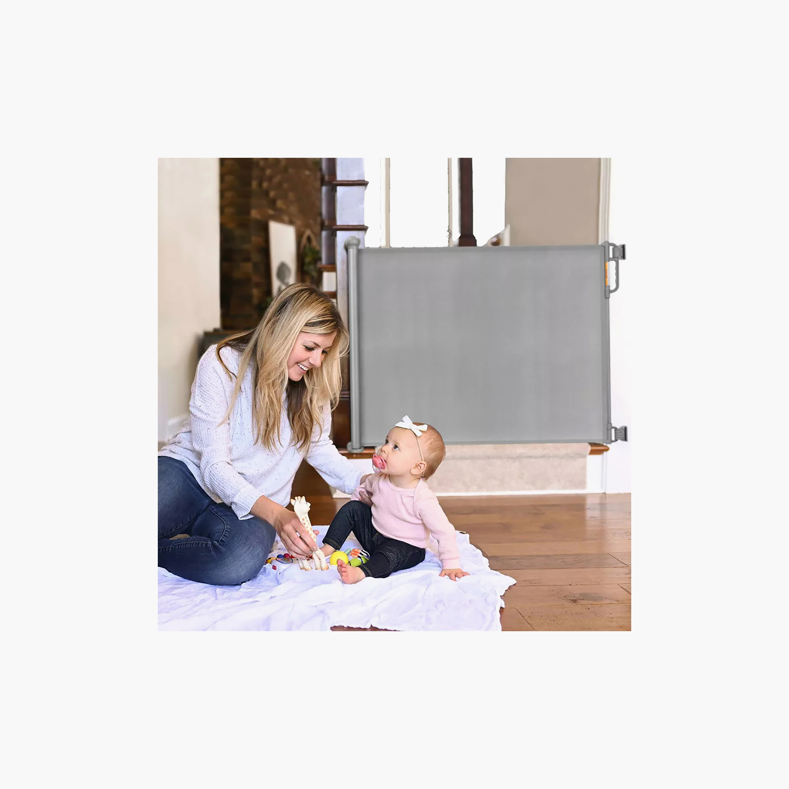 بوابة أمان قابلة للسحب للأطفال بقفل مزدوج من مومكوزي-baby-healthandsafety-babyproofing-image-8
