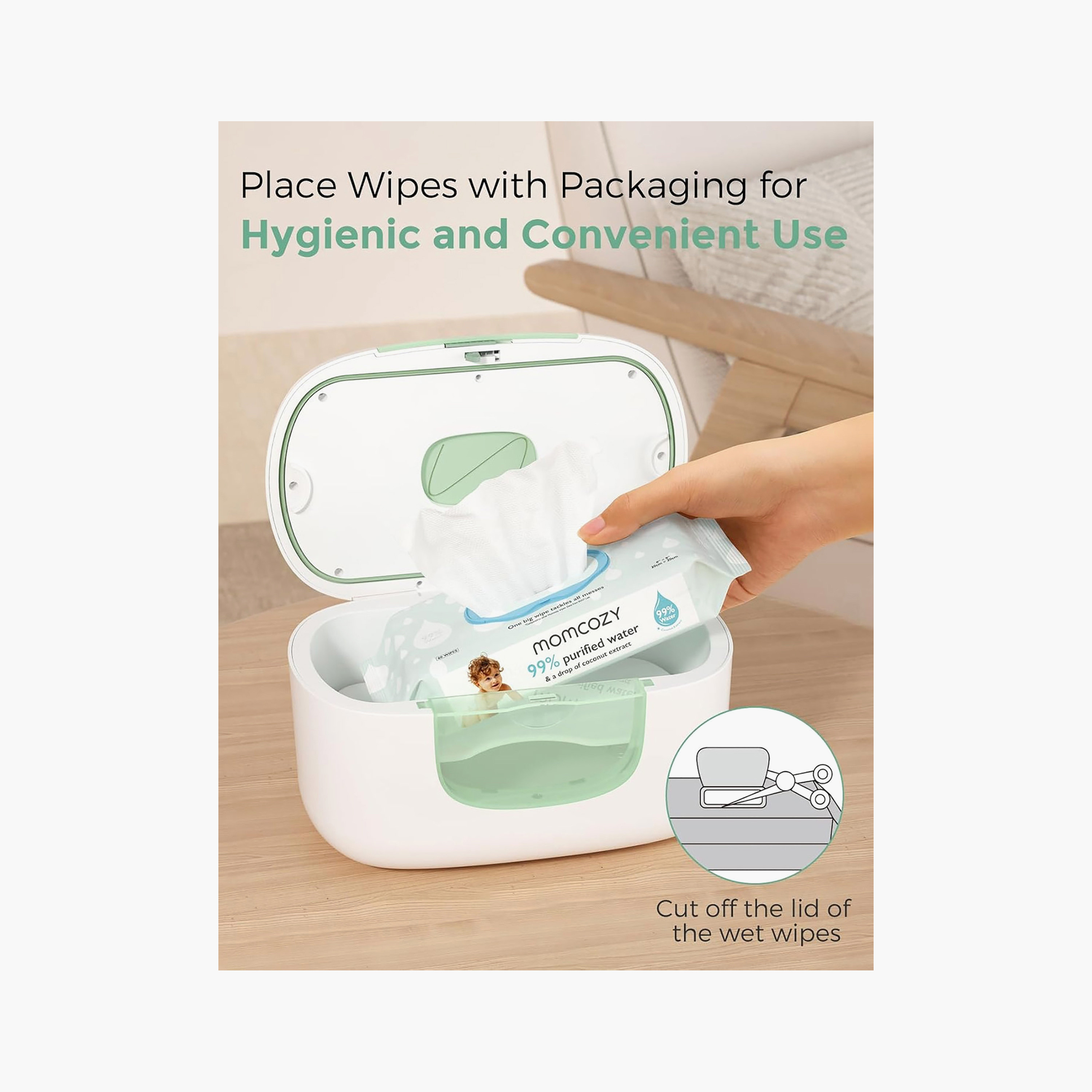 Momcozy Max Wipe Warmer with Adjustable Night Light-baby-bathandcare-wipes-image-2