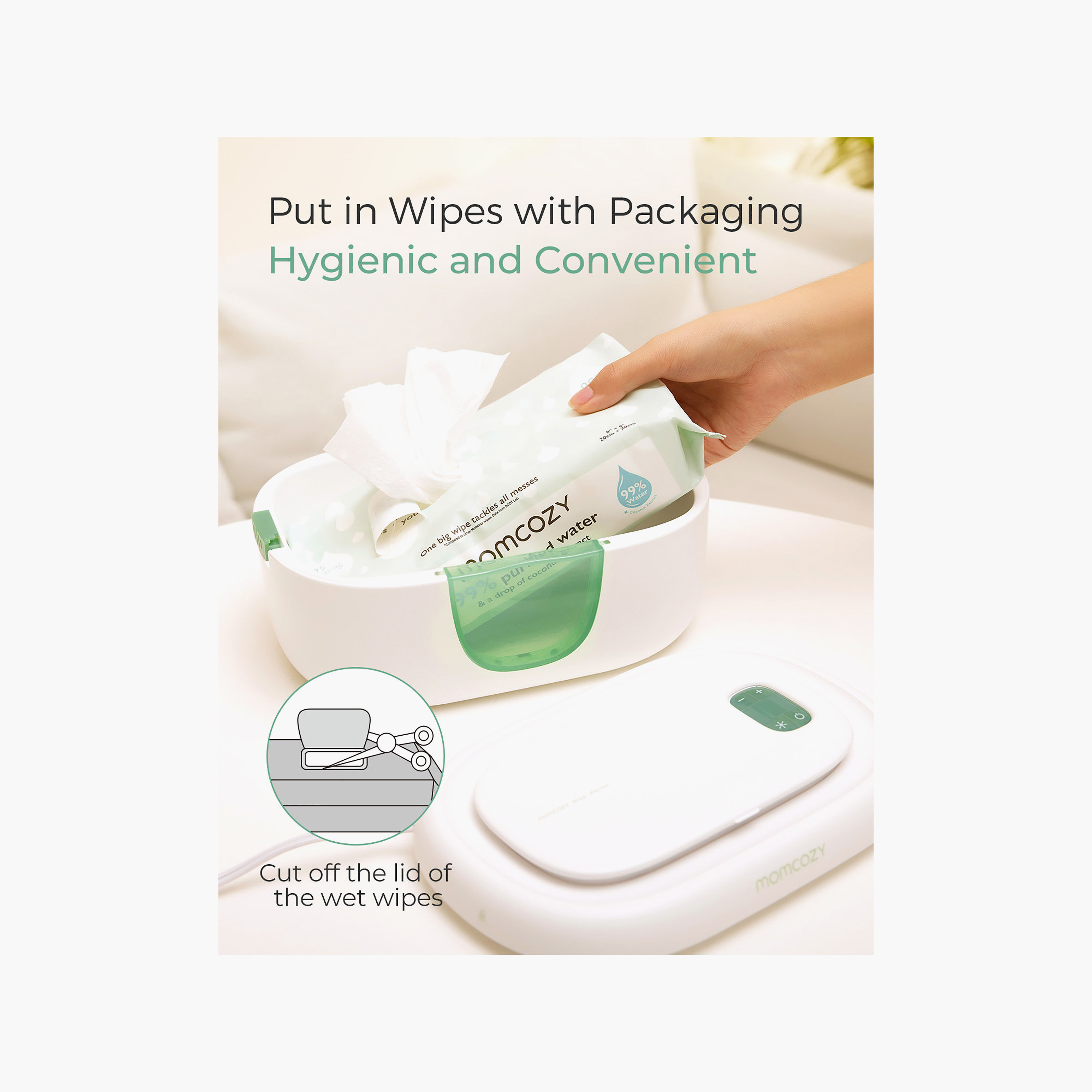 Momcozy Max Wipe Warmer with Adjustable Night Light-baby-bathandcare-wipes-image-5