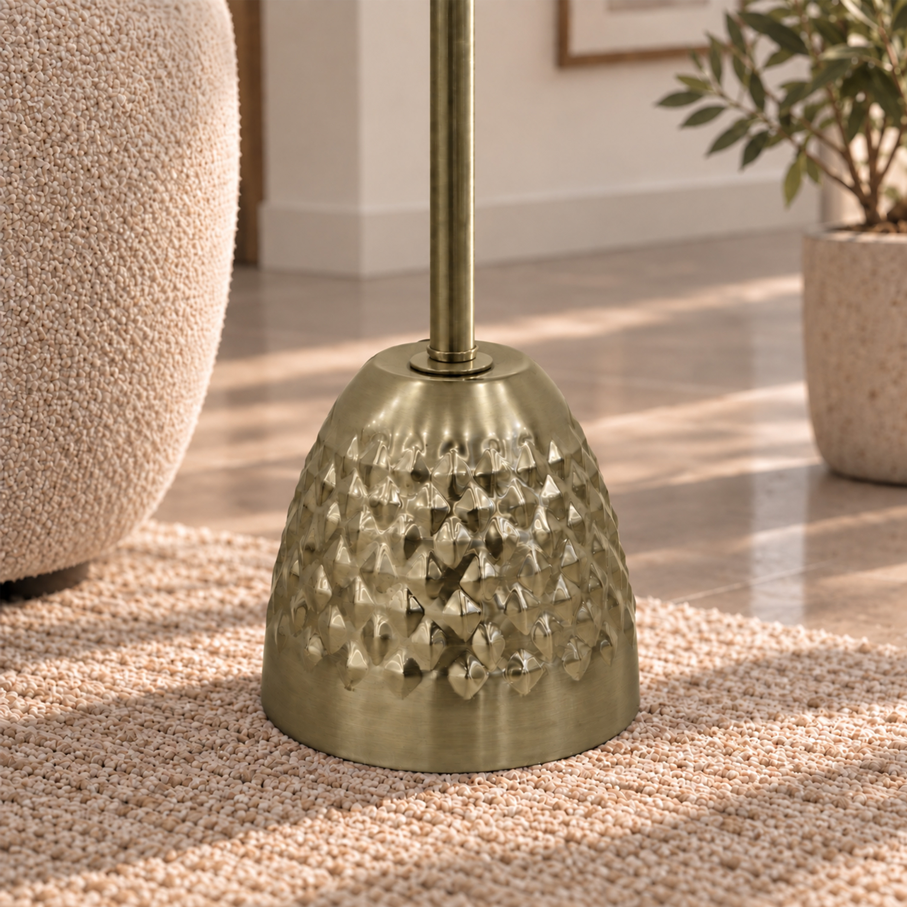 Crafted by lifestyle Marble Top Round Side Table-furniture-livingroom-sideandendtables-image-5
