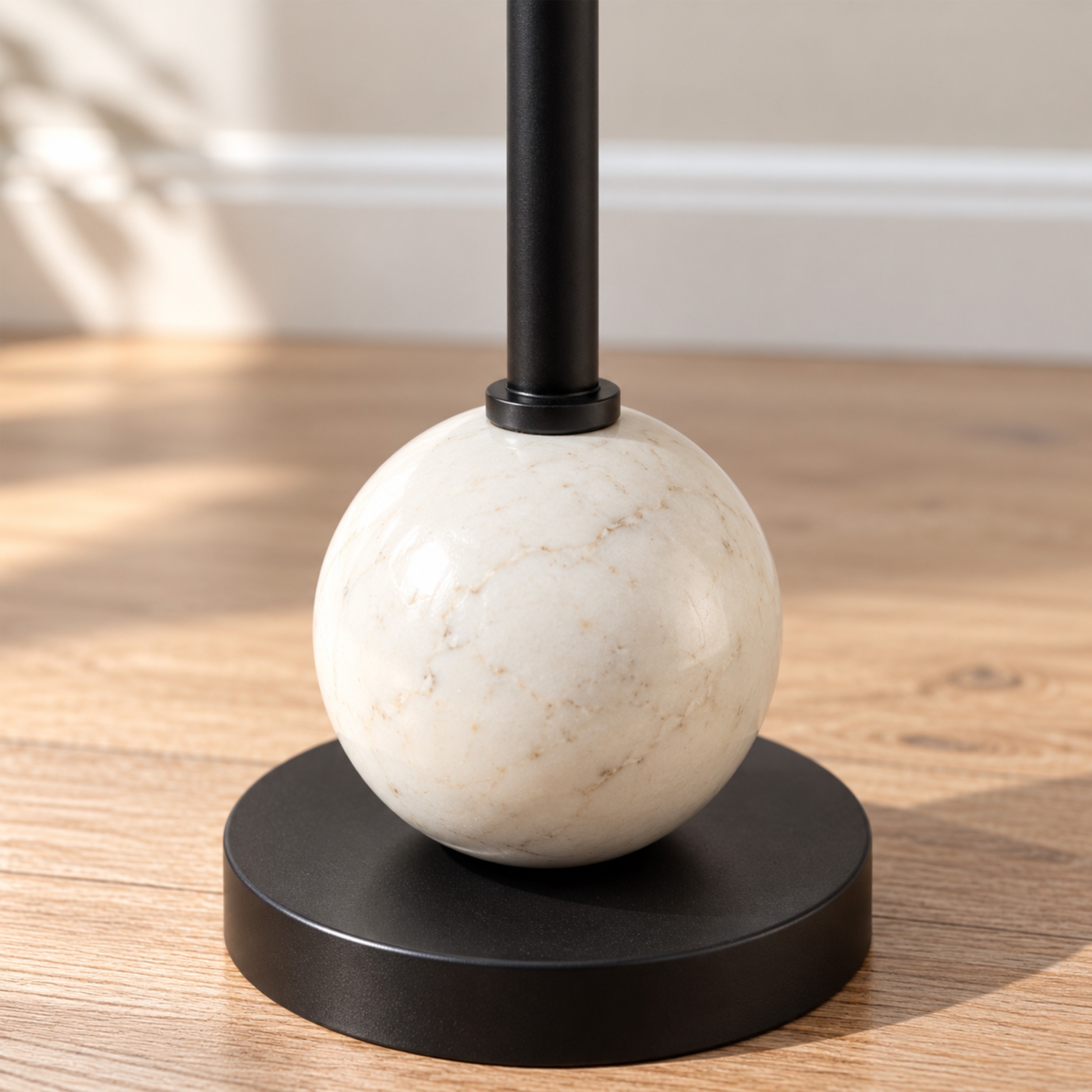 Crafted by lifestyle Marble Top Round Side Table-furniture-livingroom-sideandendtables-image-4