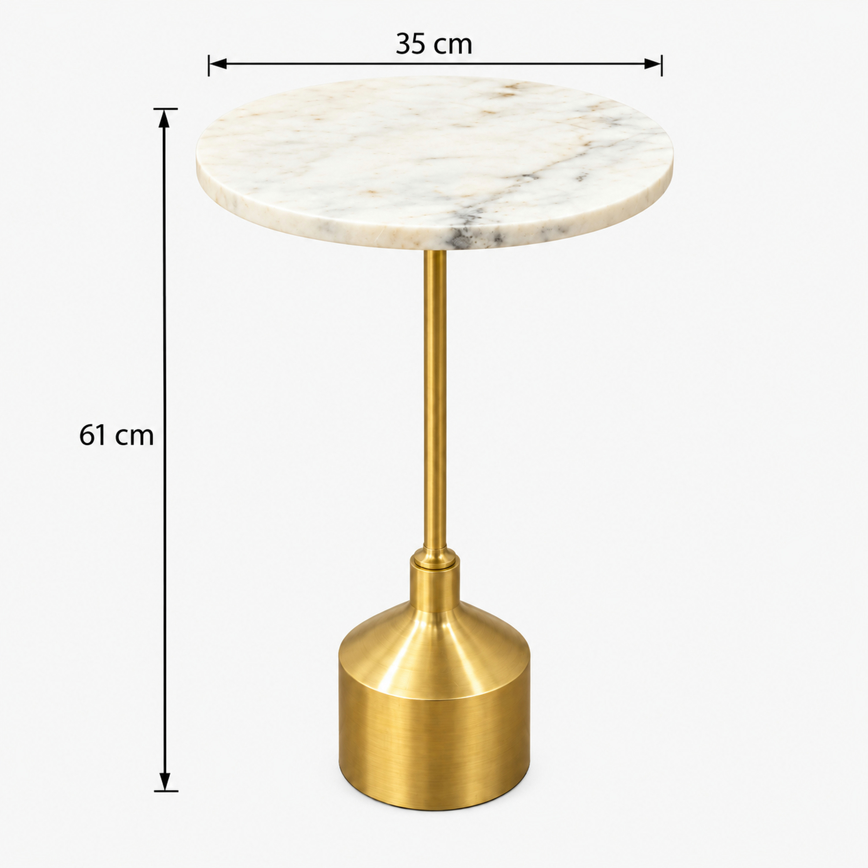 طاولة جانبية مستديرة بسطح رخامي من تصميم لايف ستايل-furniture-livingroom-sideandendtables-image-2