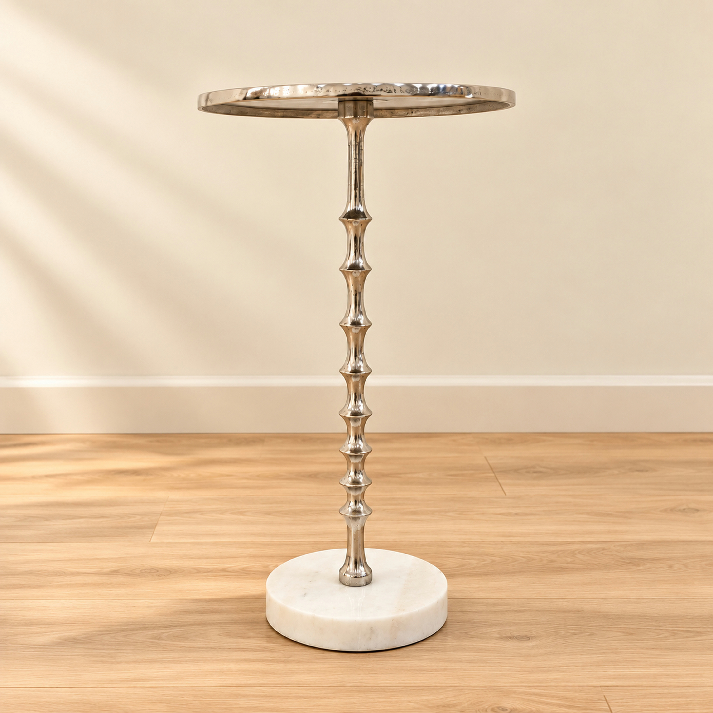 طاولة جانبية مستديرة بسطح من الألومنيوم من تصميم لايف ستايل-furniture-livingroom-sideandendtables-image-1