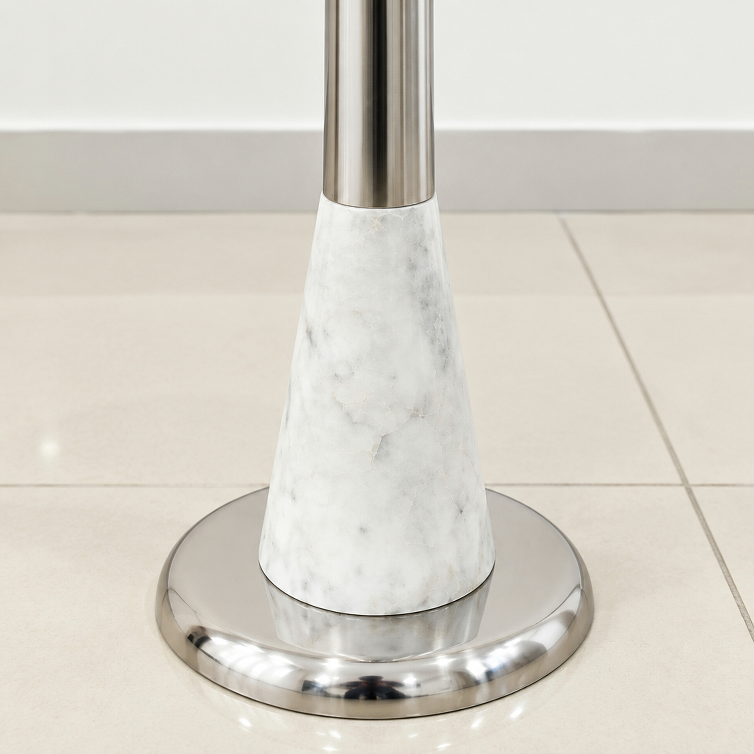 Crafted by lifestyle Marble Top Round Side Table-furniture-livingroom-sideandendtables-image-5