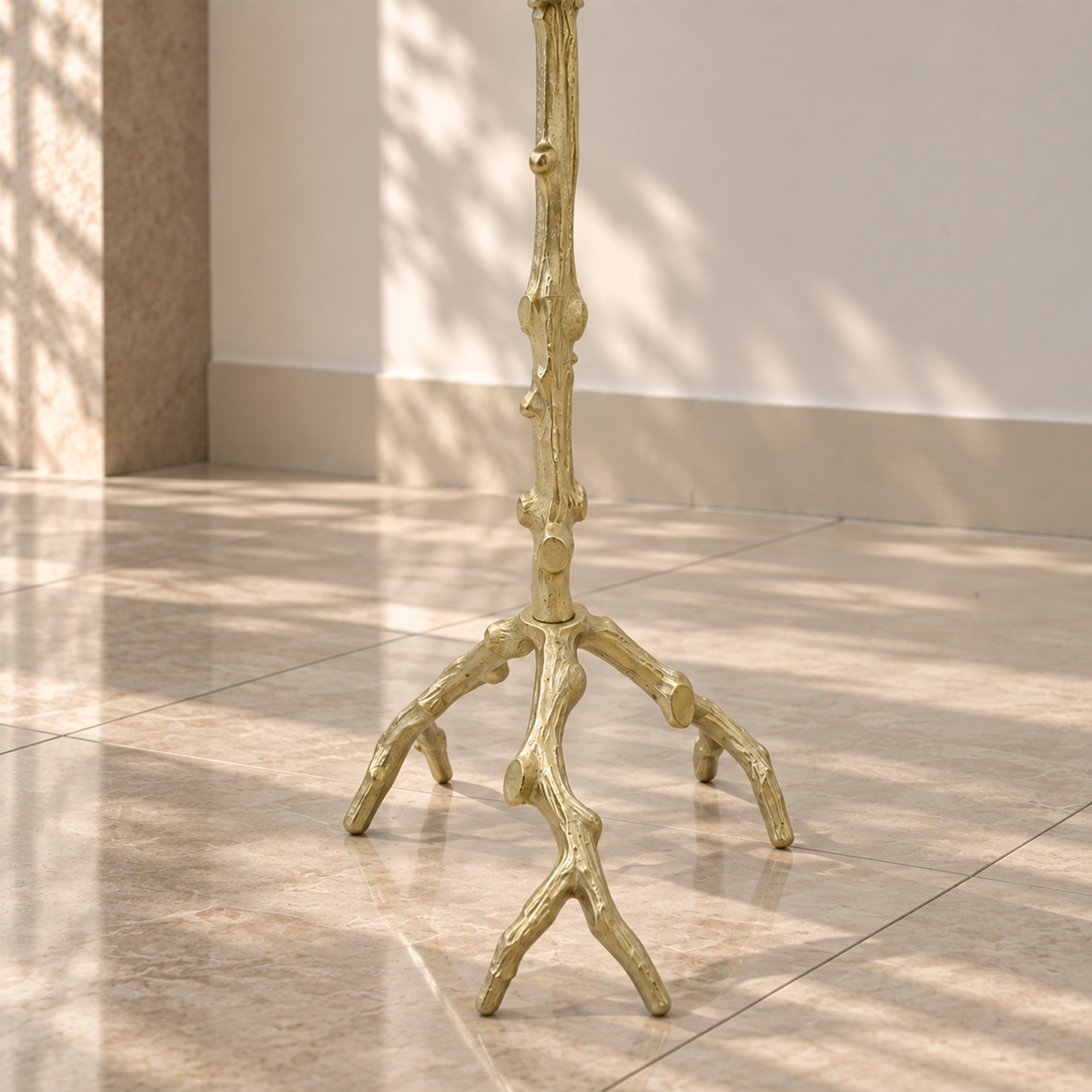 Crafted by lifestyle Marble Top Round Side Table-furniture-livingroom-sideandendtables-image-4