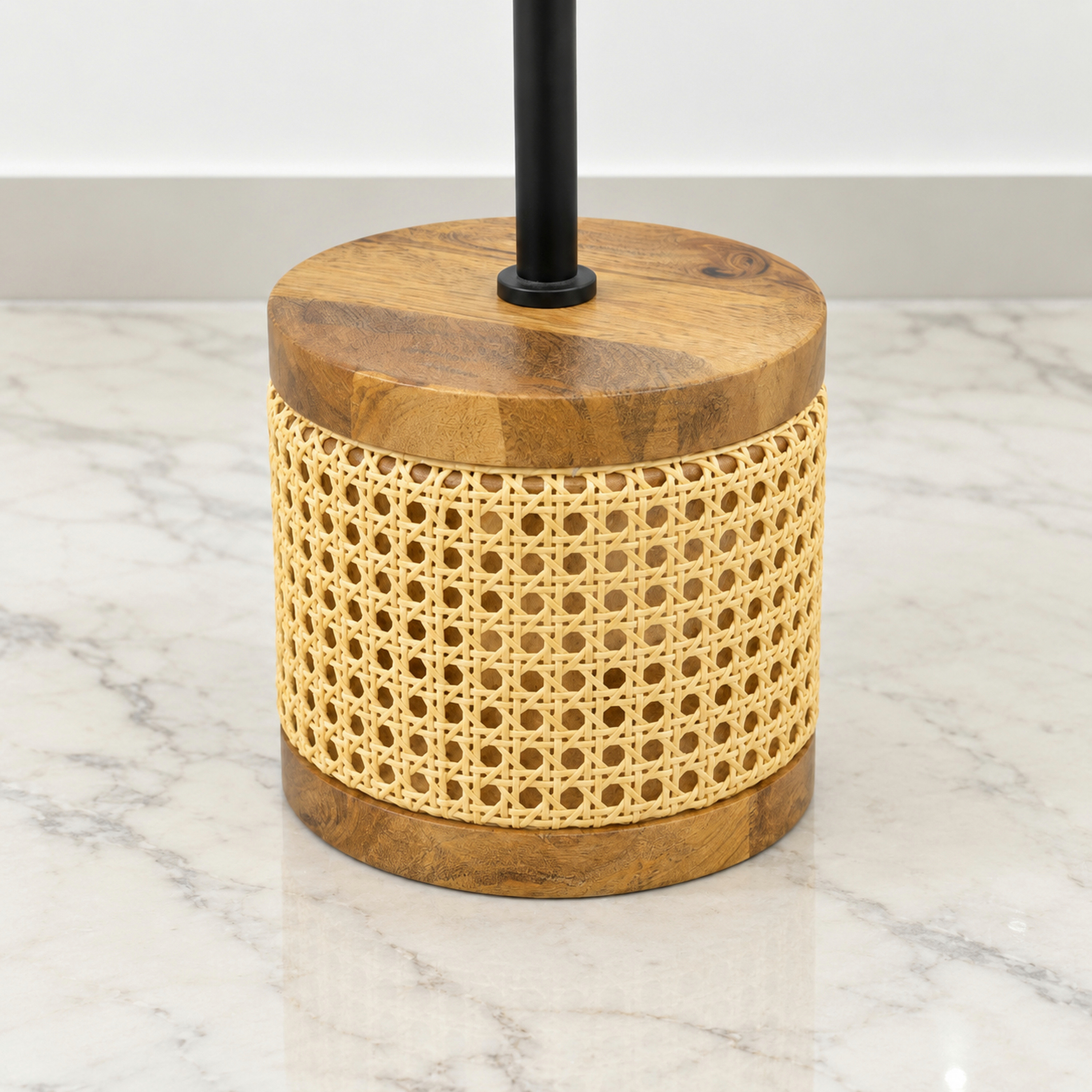 Crafted by lifestyle Mango Wood Top Round Side Table-furniture-livingroom-sideandendtables-image-5