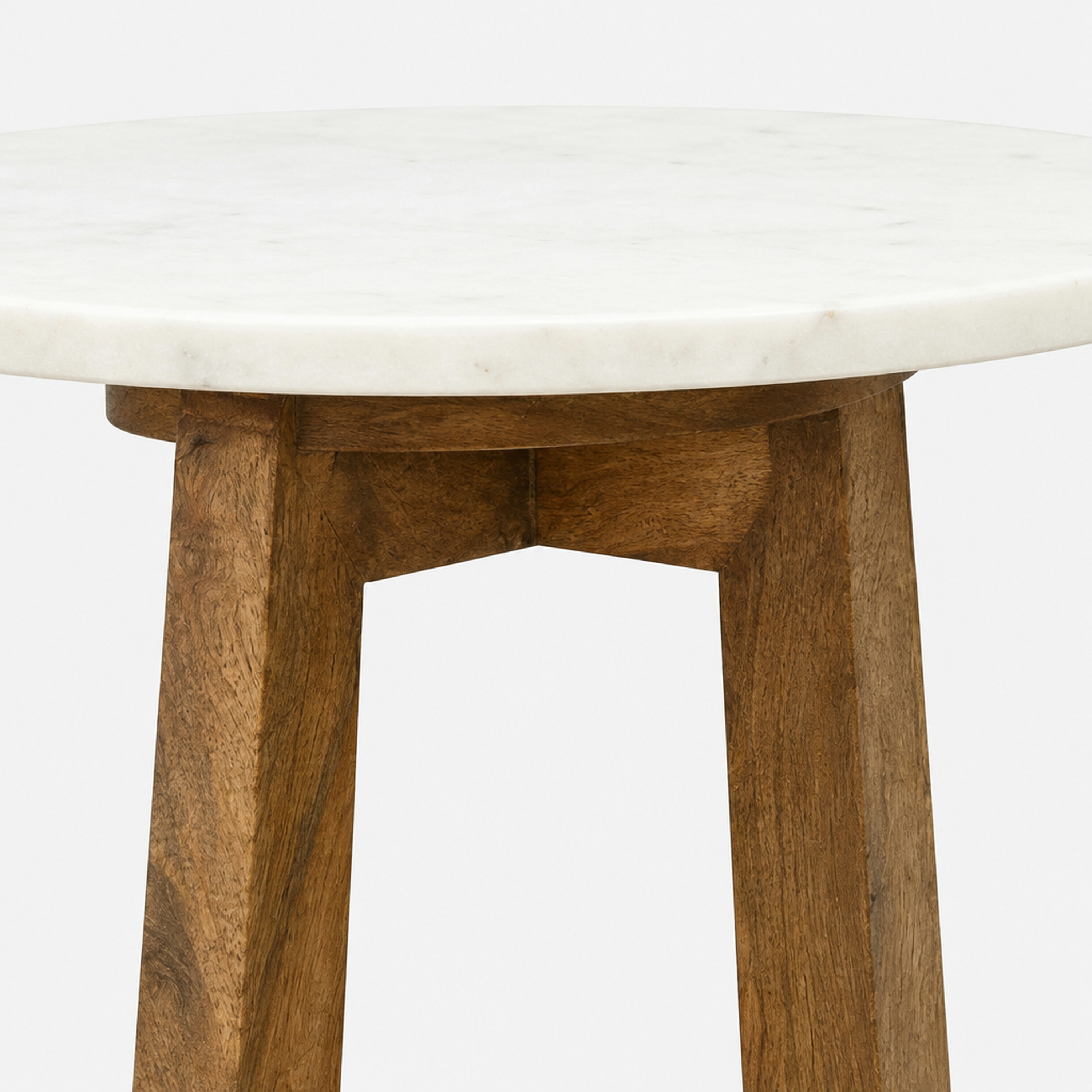 Crafted by lifestyle Marble Top Round Side Table-furniture-livingroom-sideandendtables-image-5