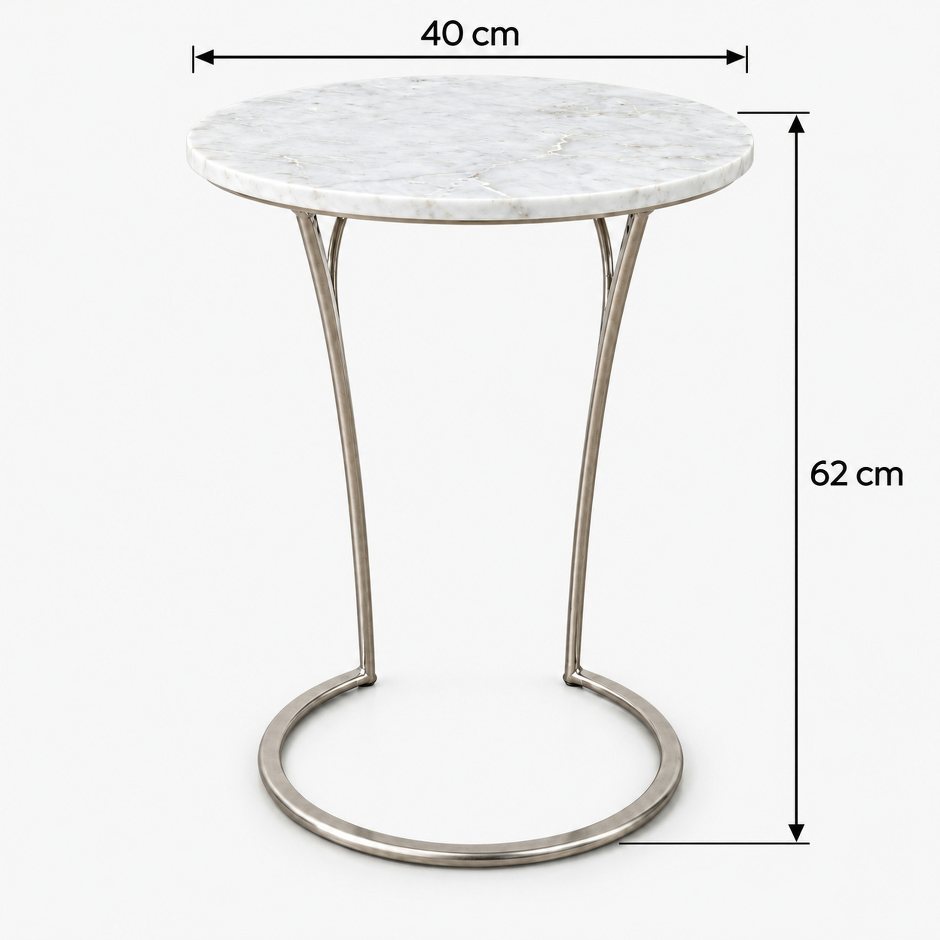 طاولة جانبية مستديرة بسطح رخامي من تصميم لايف ستايل-furniture-livingroom-sideandendtables-image-2