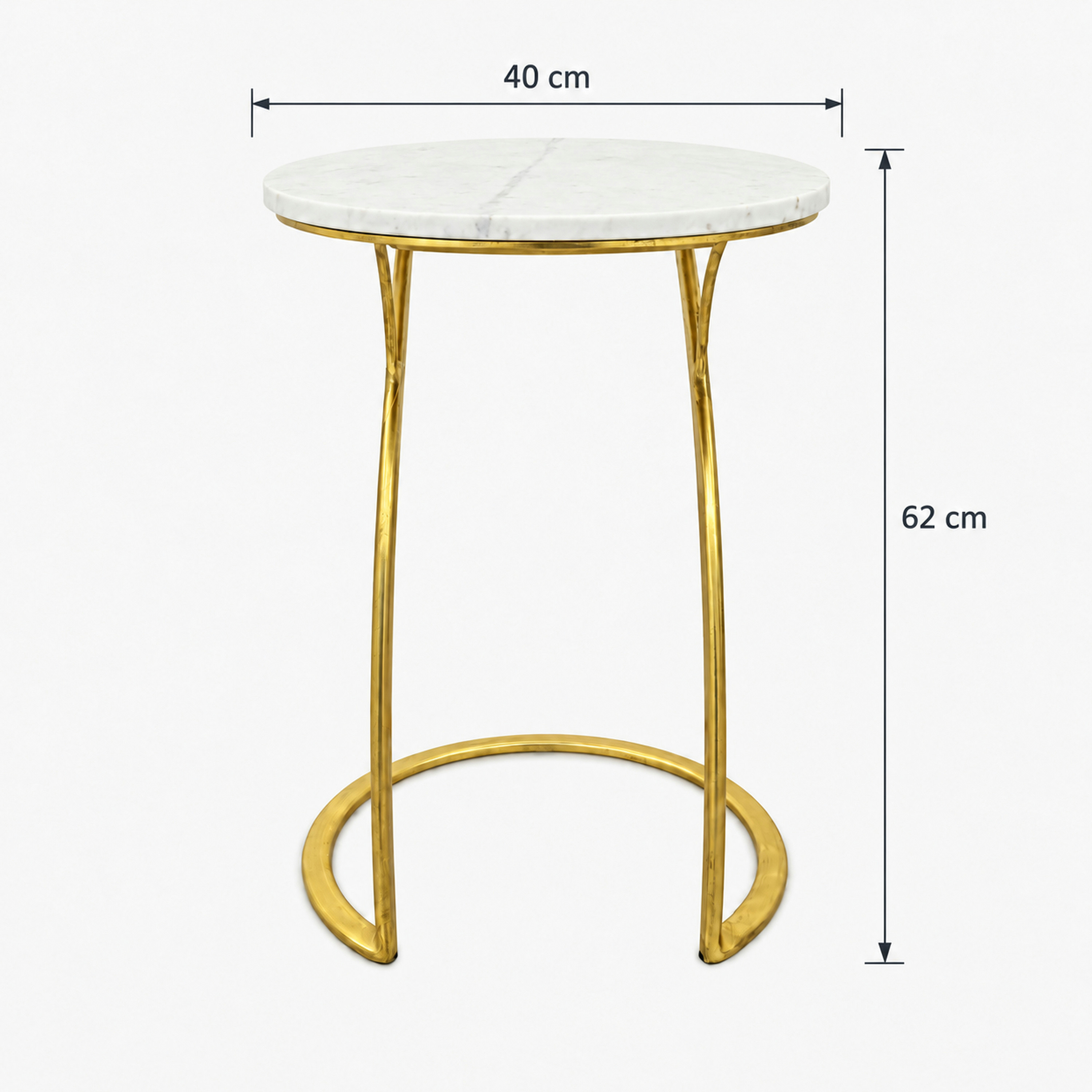 طاولة جانبية مستديرة بسطح رخامي من تصميم لايف ستايل-furniture-livingroom-sideandendtables-image-2