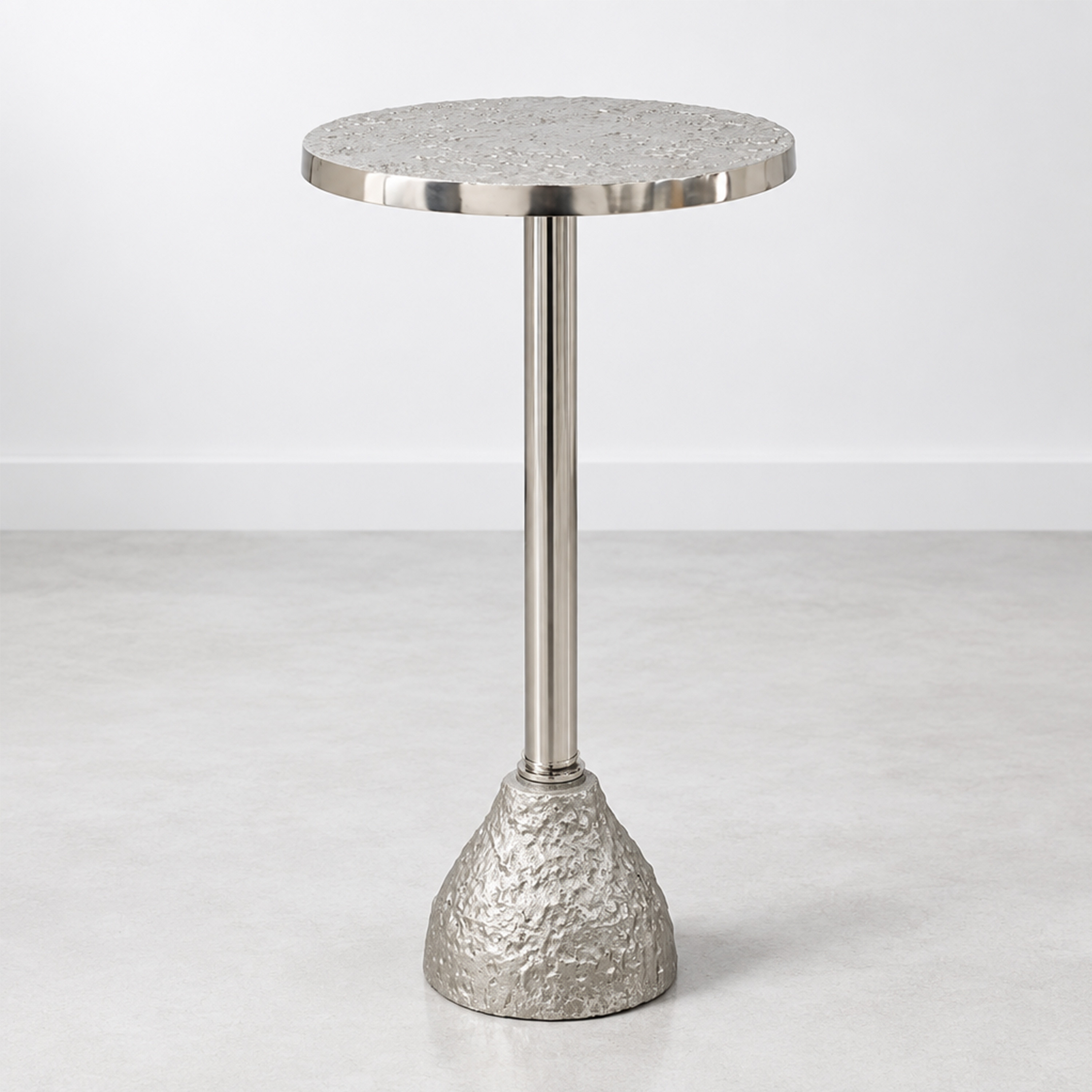 Crafted by lifestyle Metal Top Round Side Table-furniture-livingroom-sideandendtables-image-1