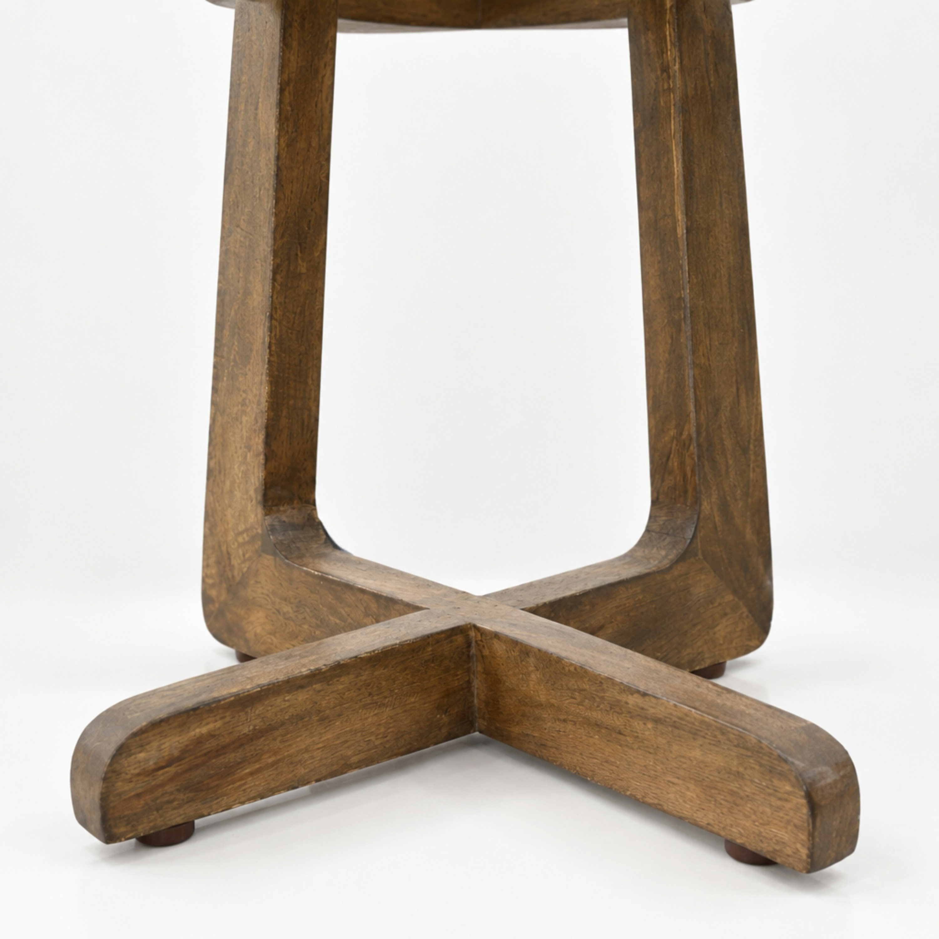 طاولة جانبية مستديرة بسطح من خشب المانجو، مصنوعة من قبل لايف ستايل-furniture-livingroom-sideandendtables-image-5