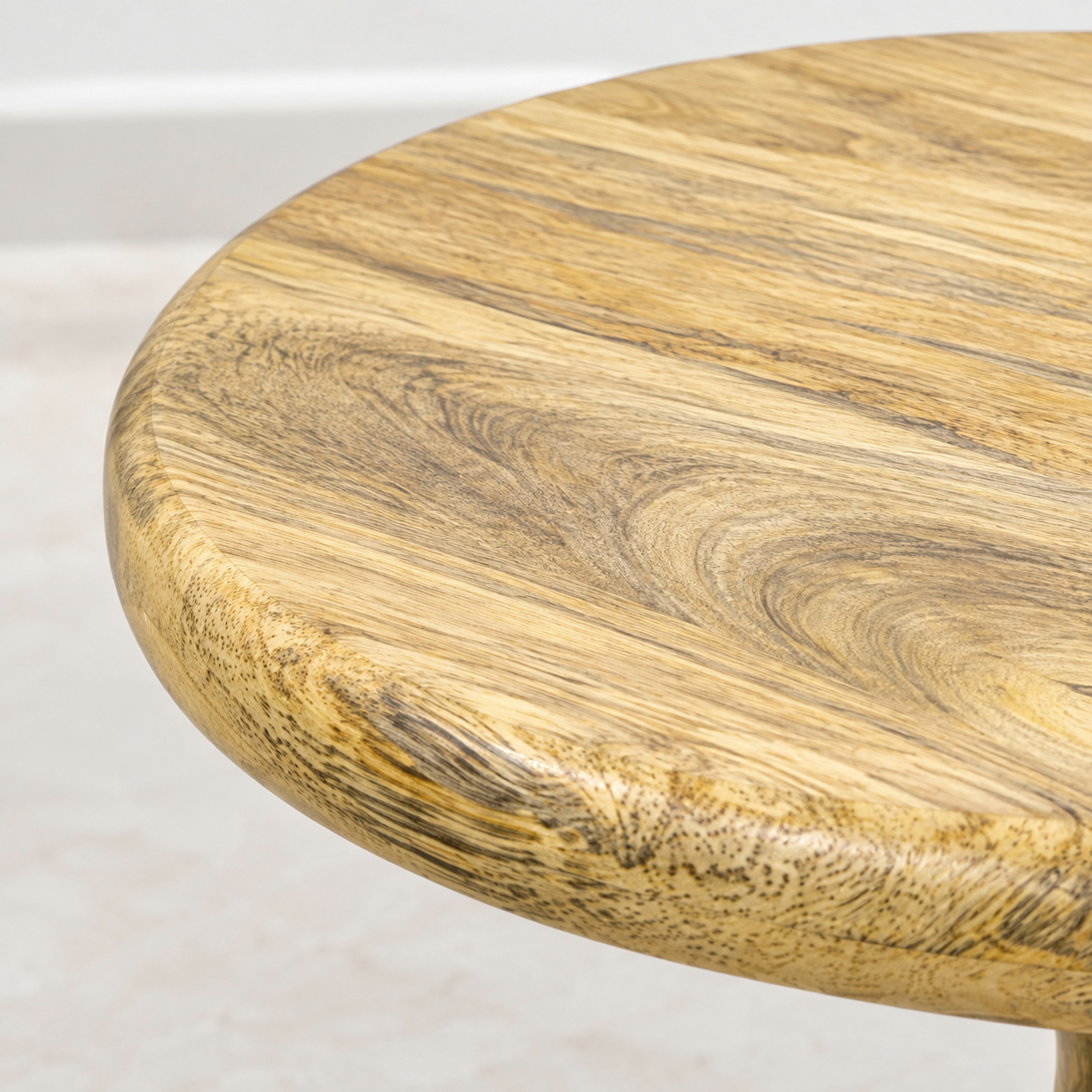 Crafted by lifestyle Mango Wood Top Round Side Table-furniture-livingroom-sideandendtables-image-4