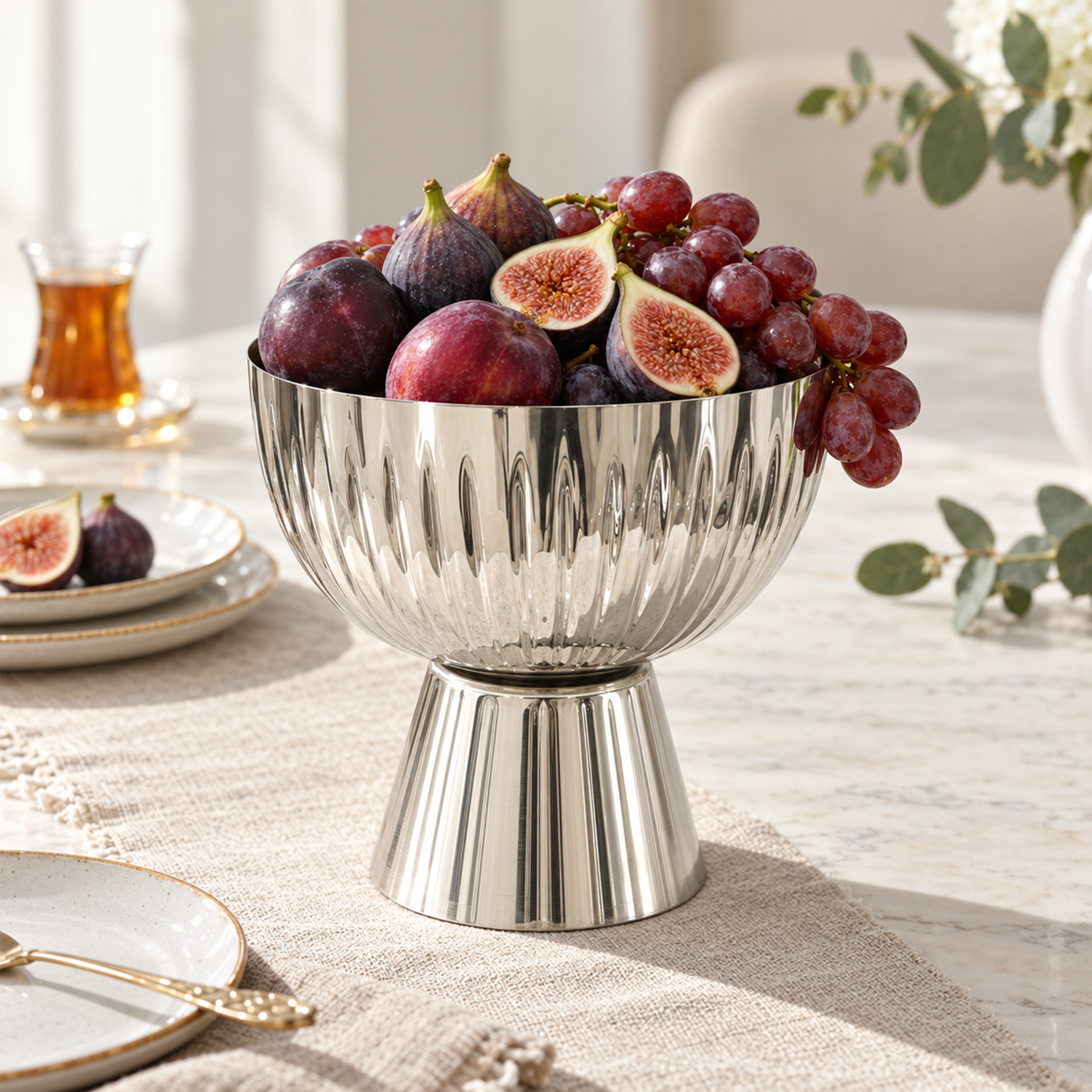 Crafted By Lifestyle Hand-Hammered Steel Serving Bowl With Lid - 21 Cm-household-dining-dinnerware-bowls-image-3