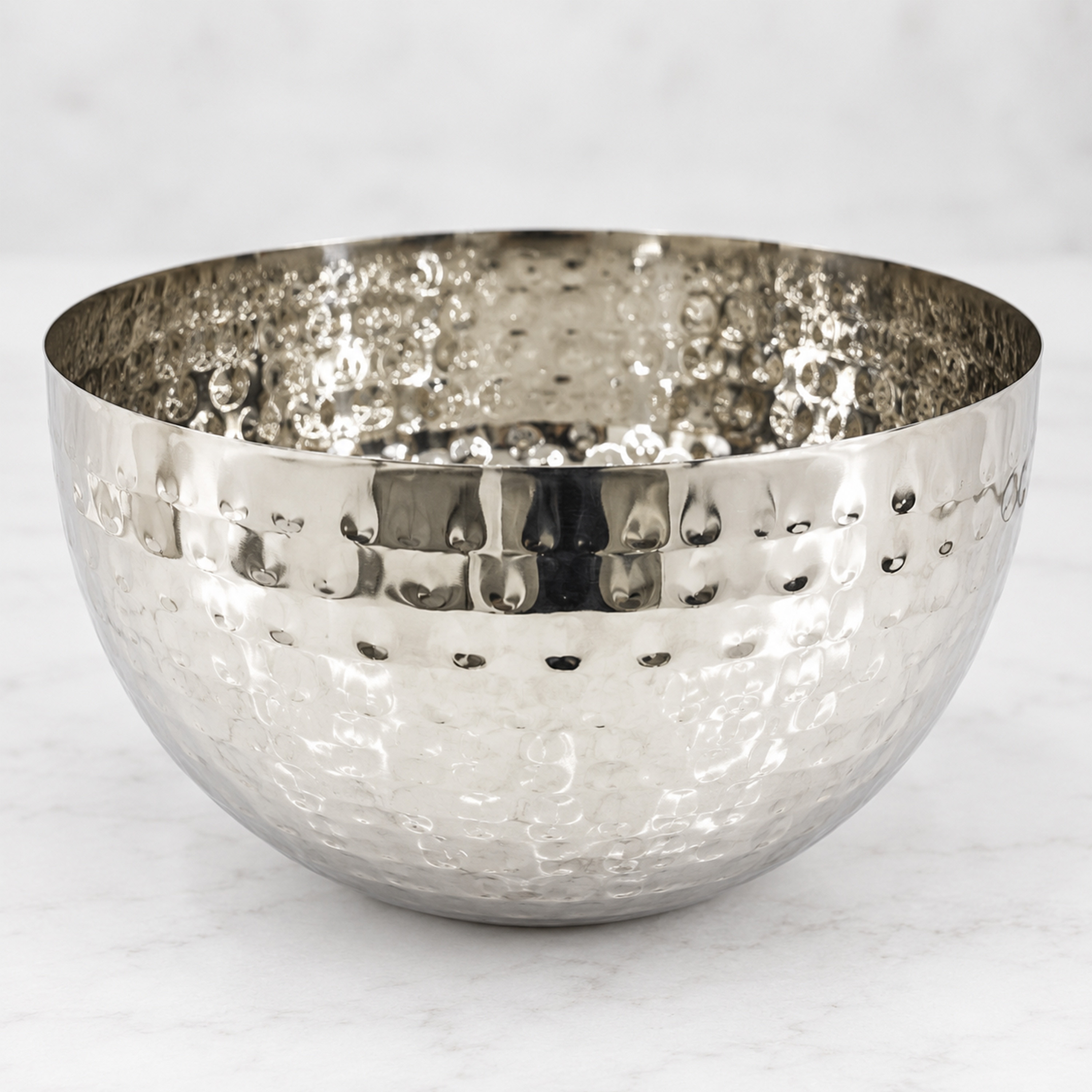 وعاء تقديم من الستانلس ستيل مطروق يدويًا - 25 سم-household-dining-dinnerware-bowls-image-1