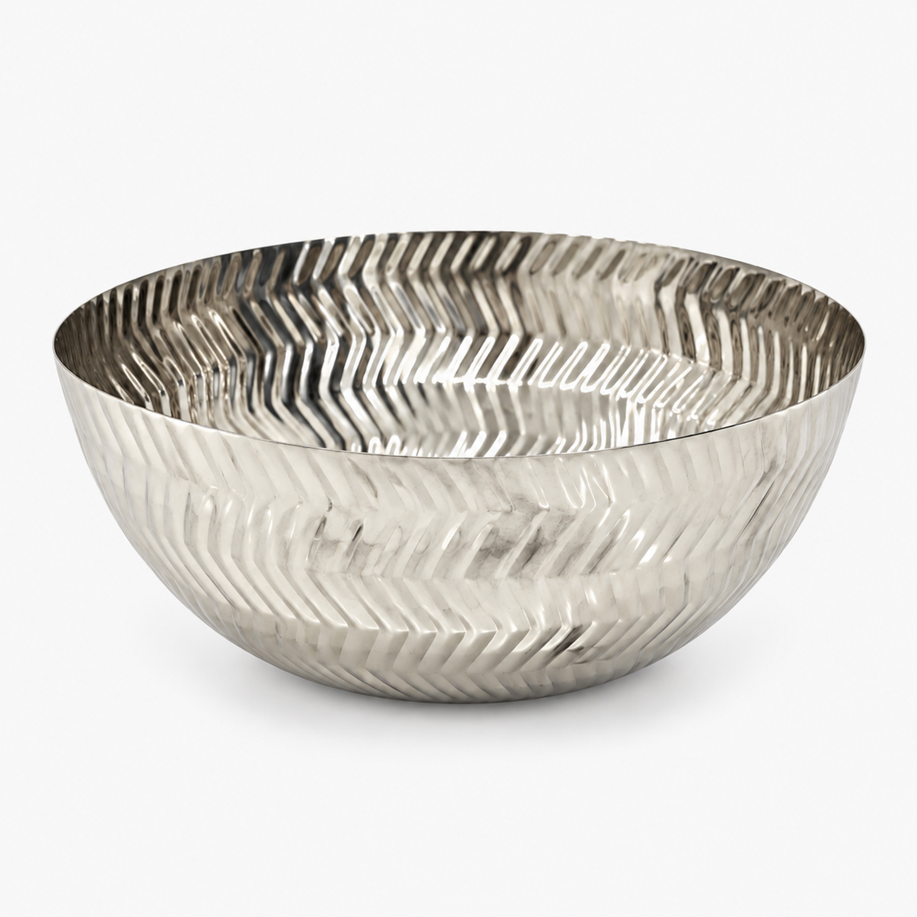 Crafted By Lifestyle Embossed Steel Serving Bowl - 16 Cm-household-dining-dinnerware-bowls-image-1