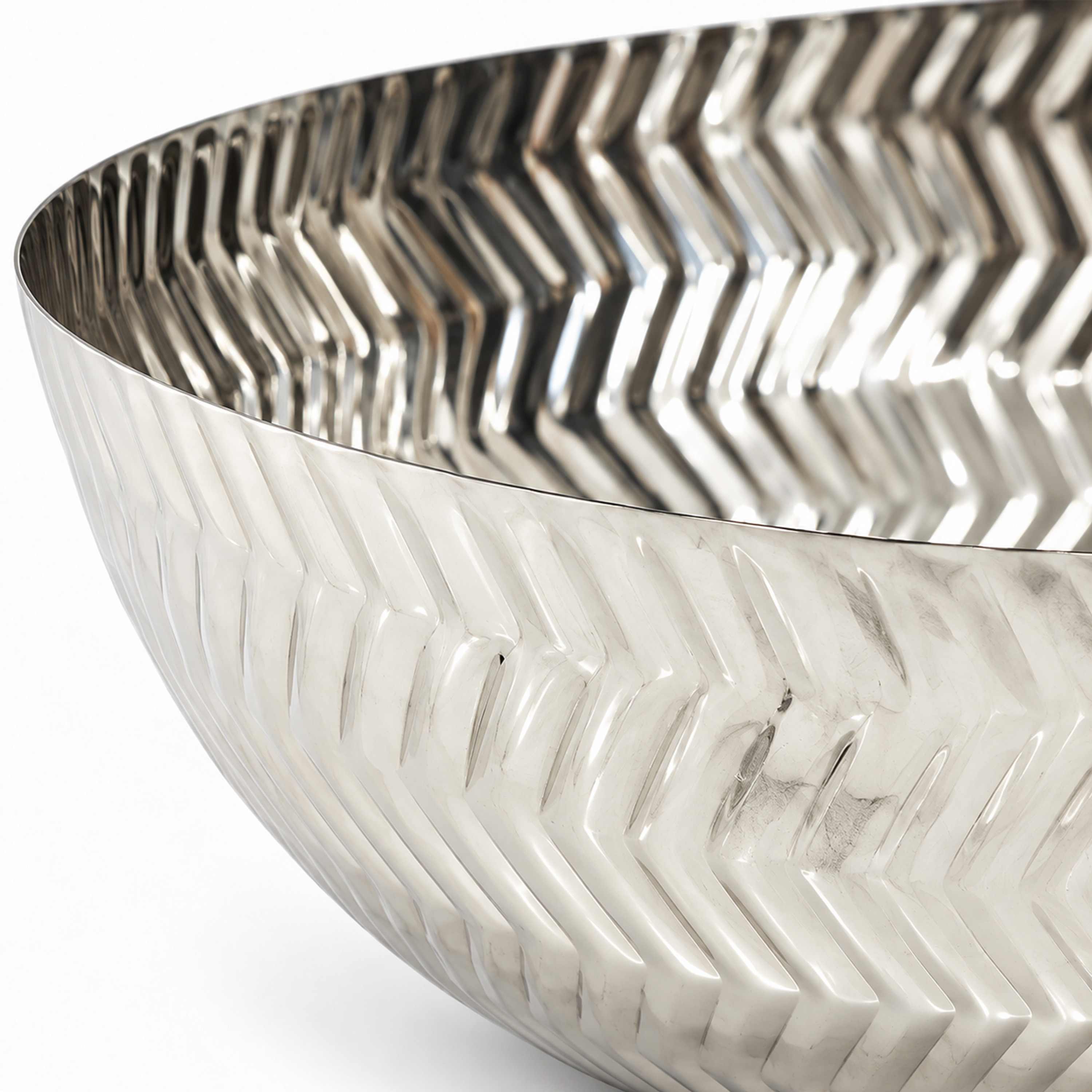 Crafted By Lifestyle Embossed Steel Serving Bowl - 16 Cm-household-dining-dinnerware-bowls-image-4