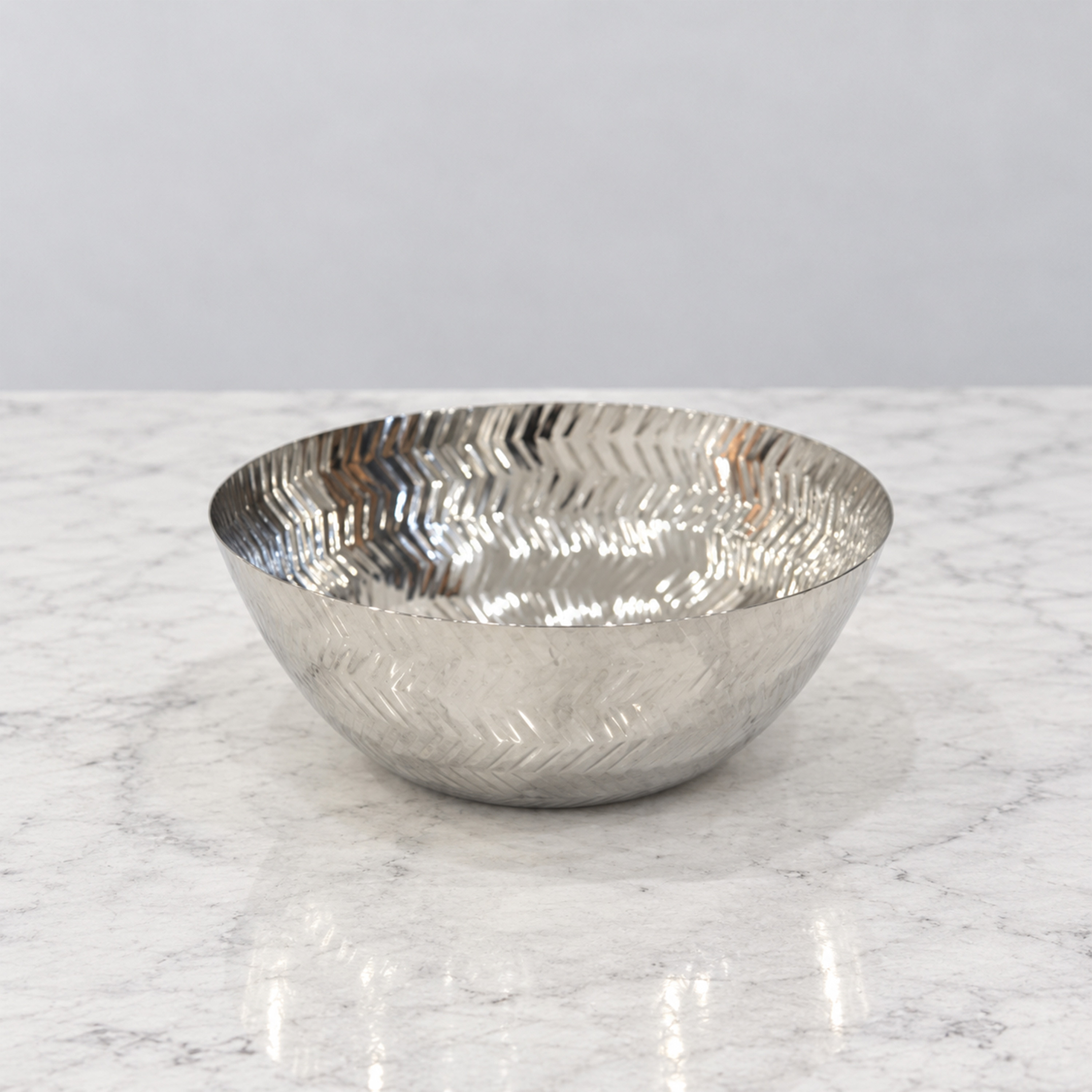 Crafted By Lifestyle Steel Serving Bowl-household-dining-dinnerware-bowls-image-1