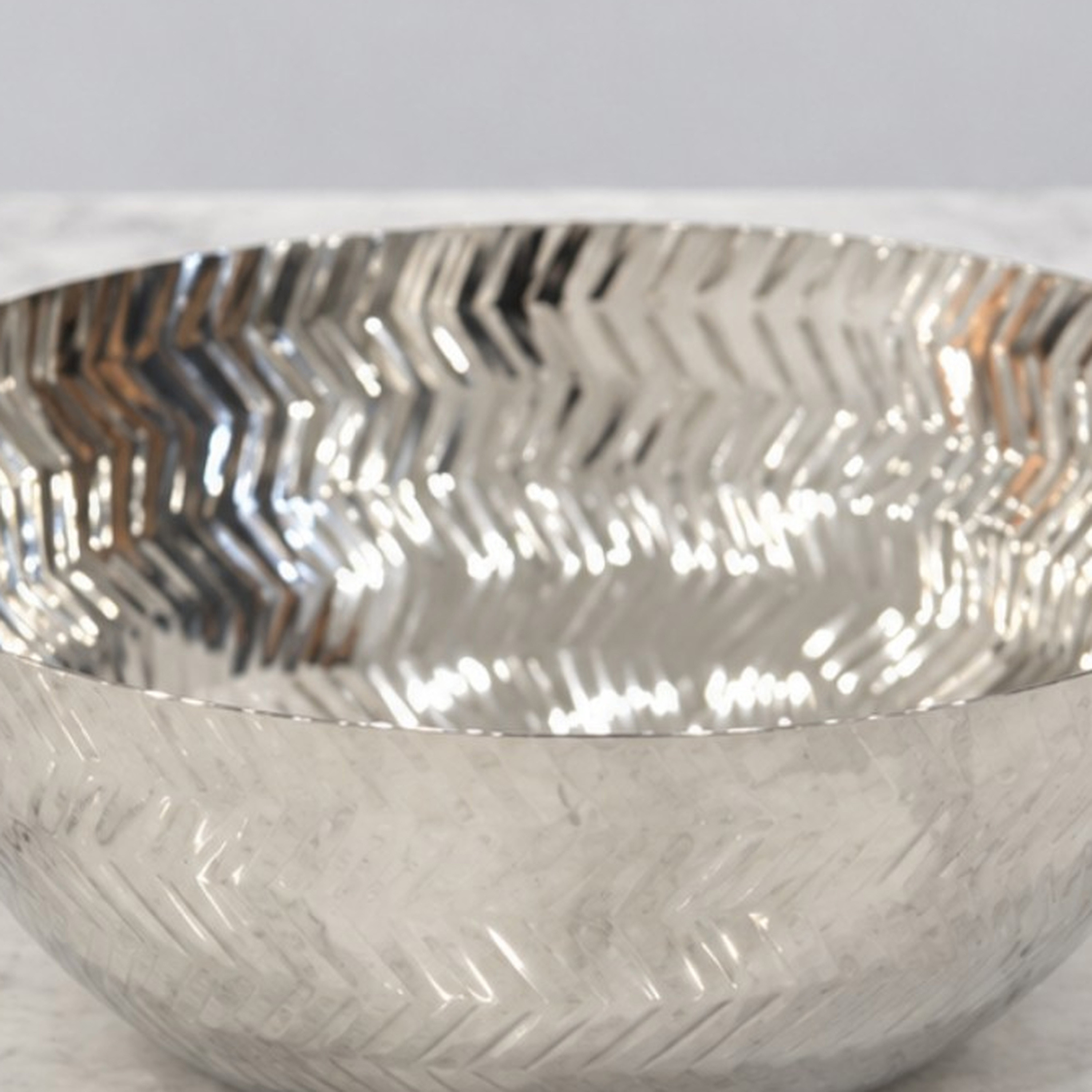 Crafted By Lifestyle Steel Serving Bowl-household-dining-dinnerware-bowls-image-4