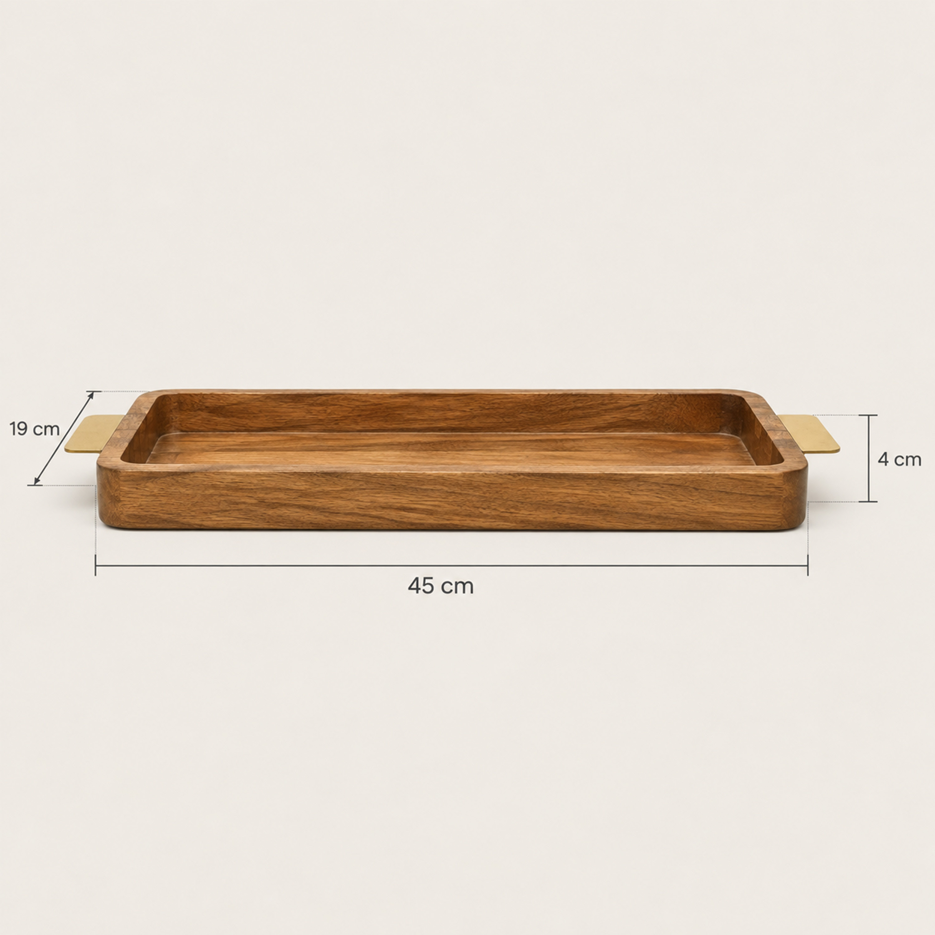 Crafted By Lifestyle Mango Wood Serving Tray With Metal Handle-household-dining-serveware-servingtrays-image-3