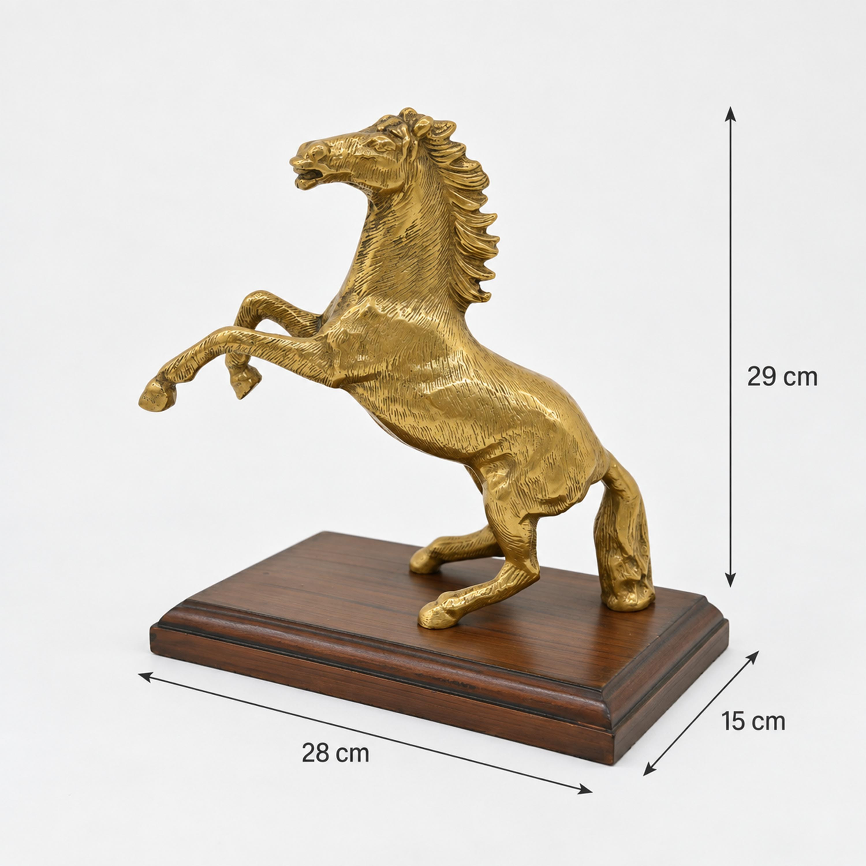 تمثال حصان نحاسي - كبير-household-decor-decorativeobjectsandsculptures-image-2