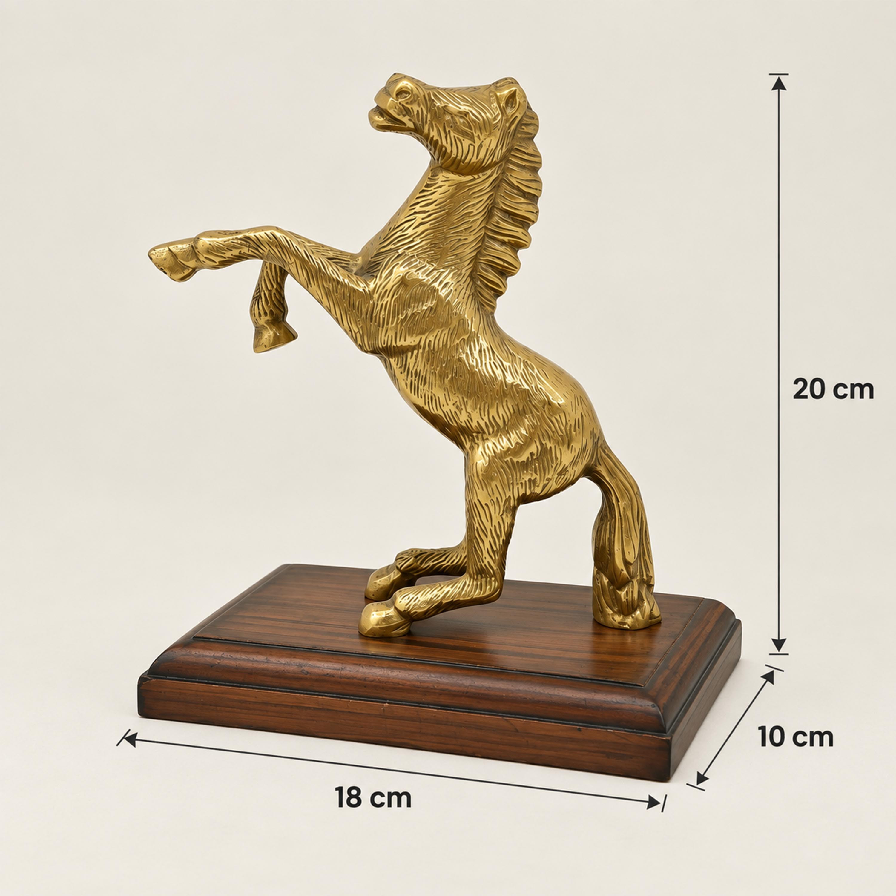 تمثال حصان نحاسي - صغير-household-decor-decorativeobjectsandsculptures-image-2