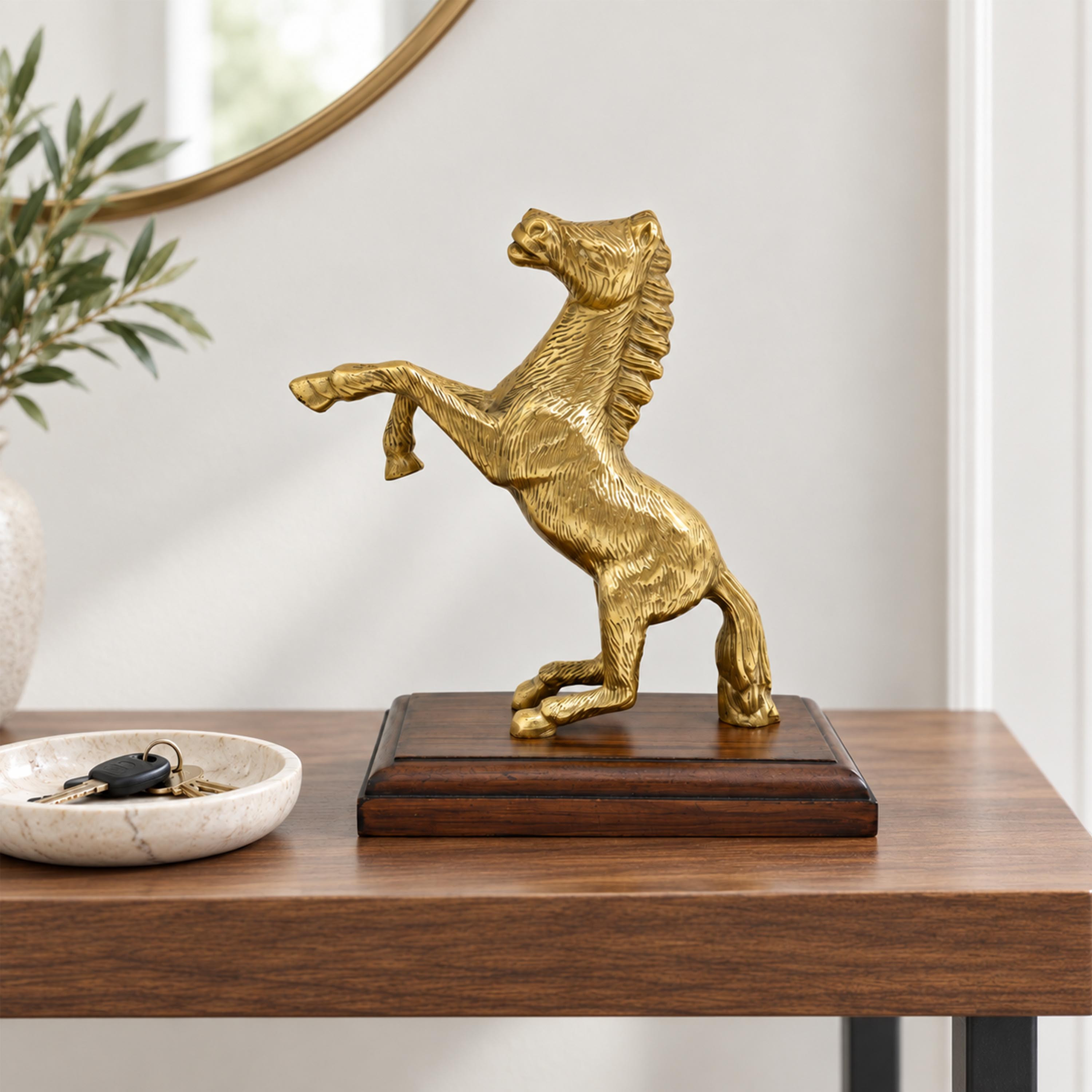 تمثال حصان نحاسي - صغير-household-decor-decorativeobjectsandsculptures-image-3