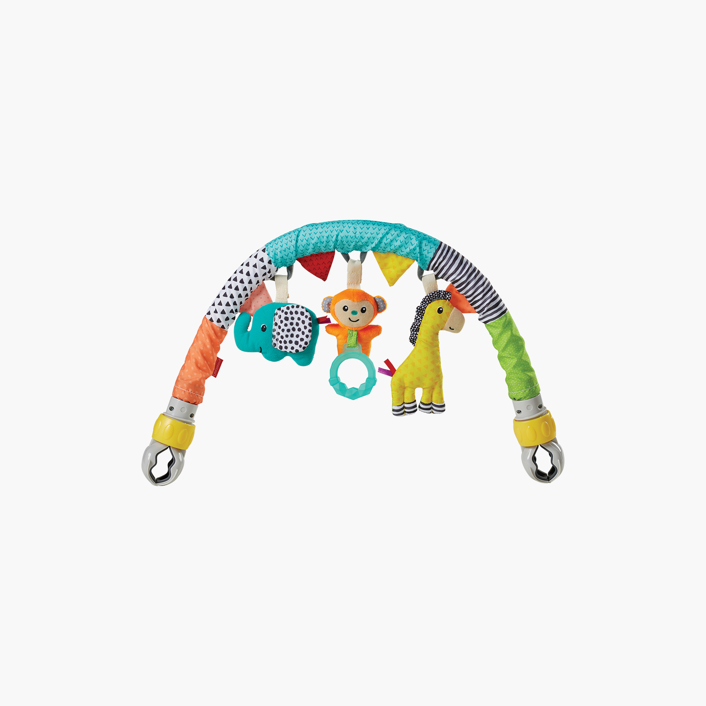 قوس ألعاب للسفر بألعاب قابلة للفصل كليب آند بلاي من إنفانتينو-toys-babyandtoddlertoys-strollertoys-image-1