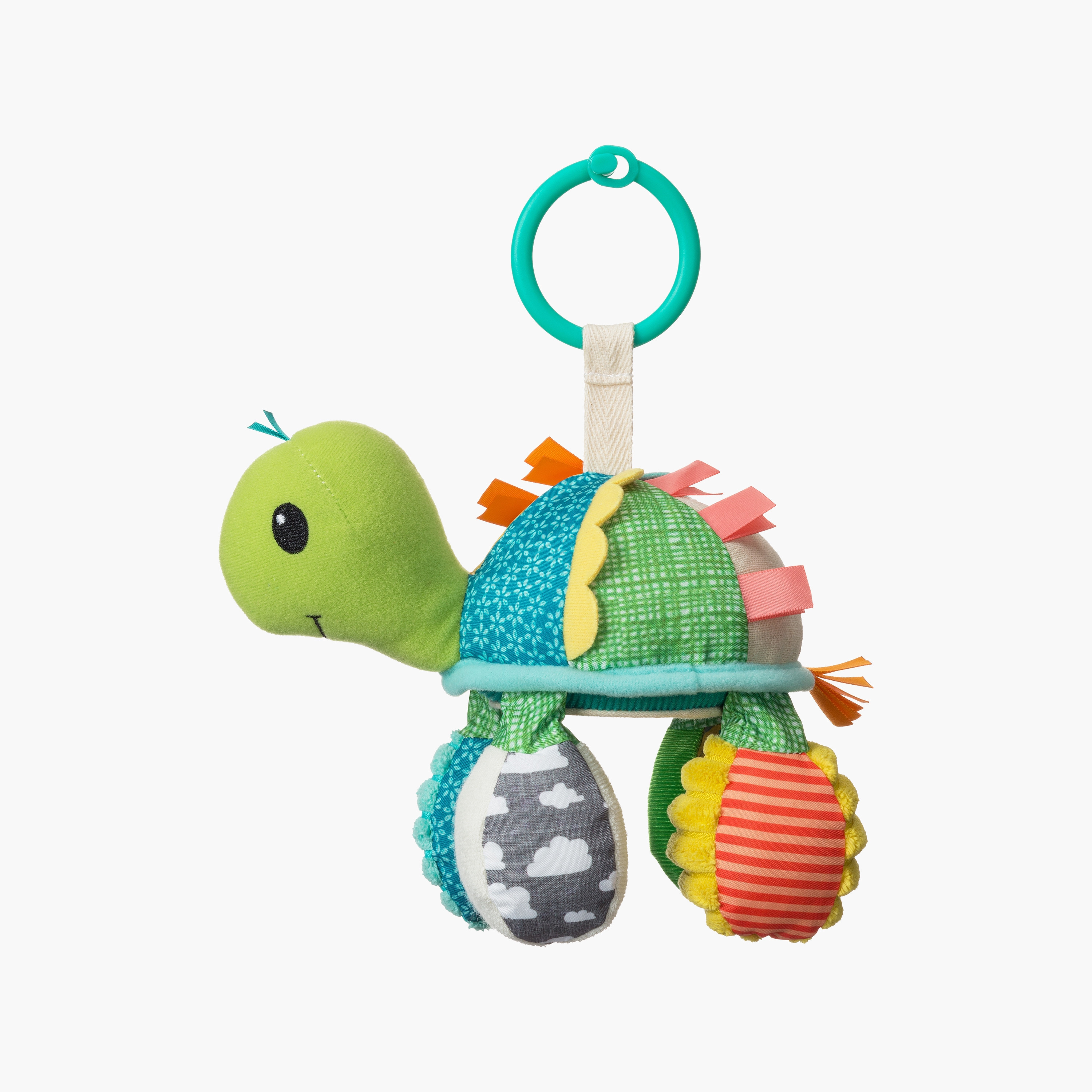 Infantino Turtle Pal with Rattle Sound Stroller & Crib Teether Toy-toys-babyandtoddlertoys-cribtoys-image-1