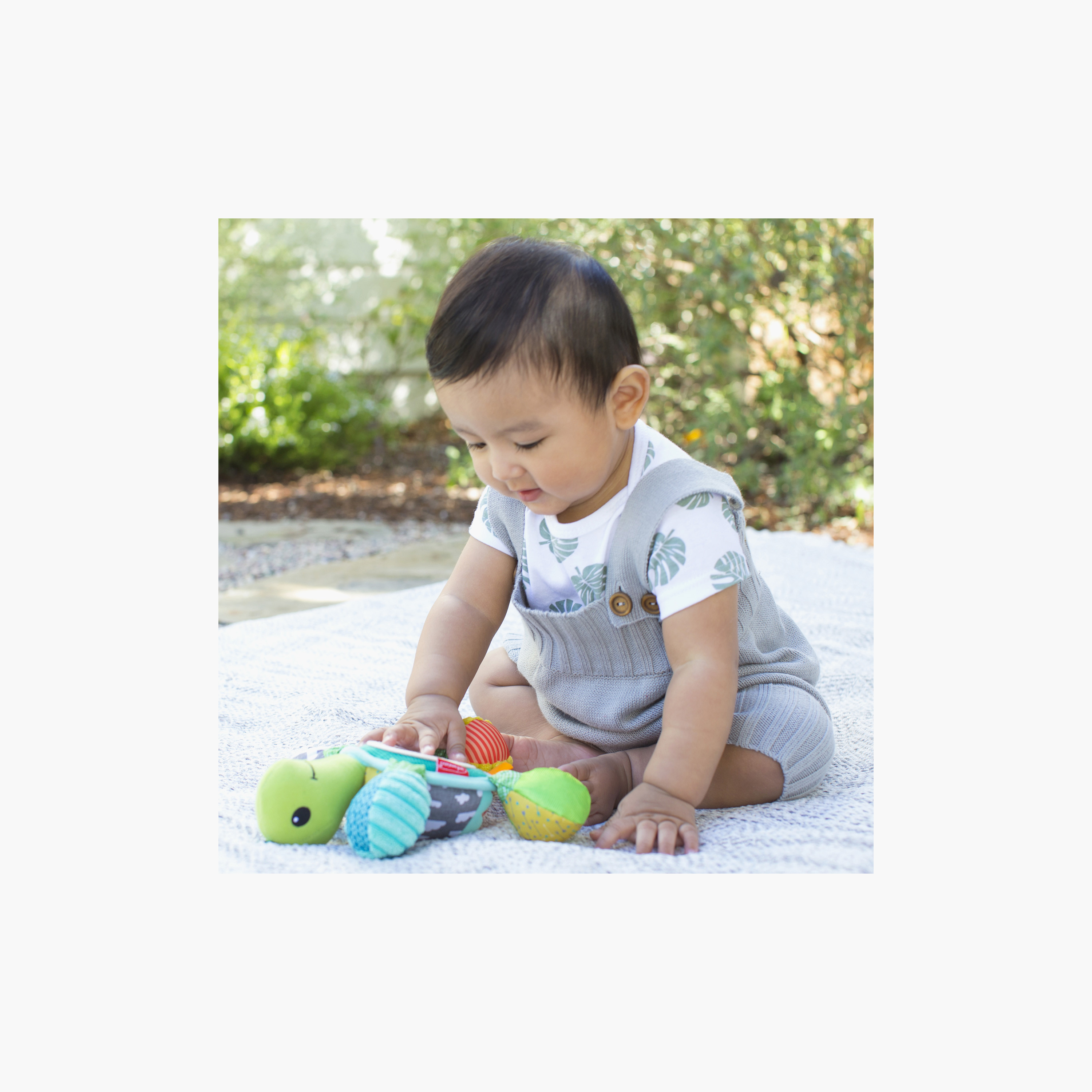 Infantino Turtle Pal with Rattle Sound Stroller & Crib Teether Toy-toys-babyandtoddlertoys-cribtoys-image-5