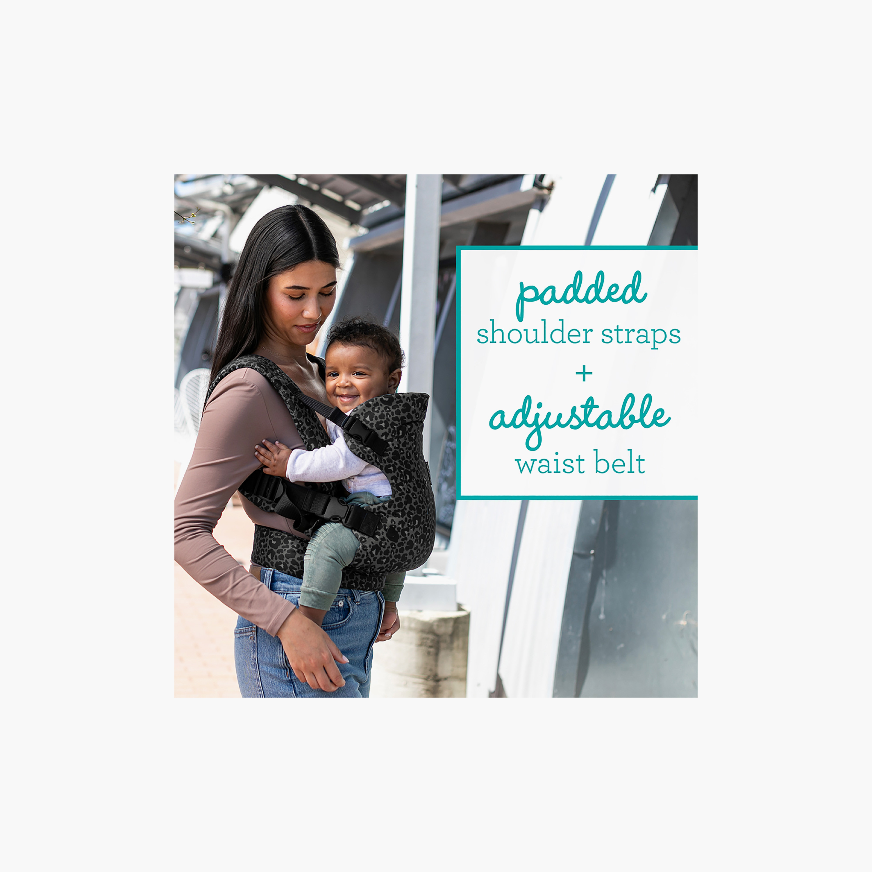 حمالة أطفال قابلة للتحويل 4 في 1 بمقعد مريح قابل للتعديل وحزام خصر من إنفانتينو-baby-gear-babycarriers-image-5