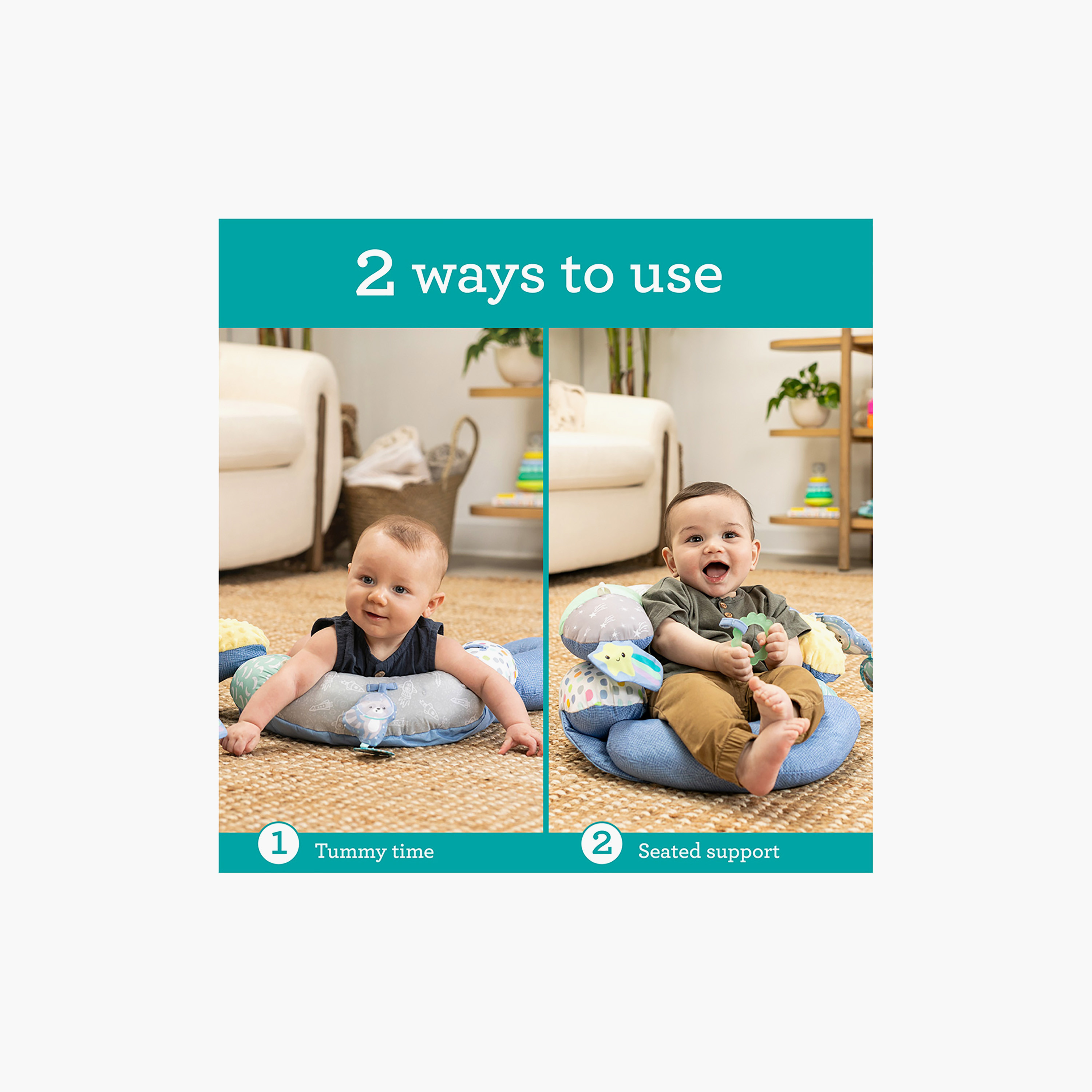 مقعد أطفال 2 في 1 بألعاب قابلة للفصل من إنفانتينو-baby-infantactivity-playgyms-image-3