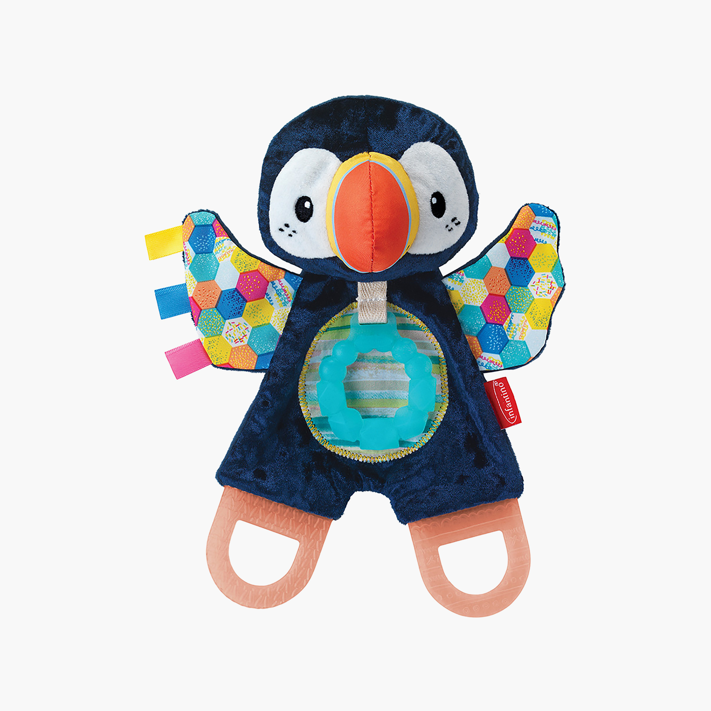 Infantino Cuddly Puffin Teether-toys-babyandtoddlertoys-rattlesandteethers-image-1