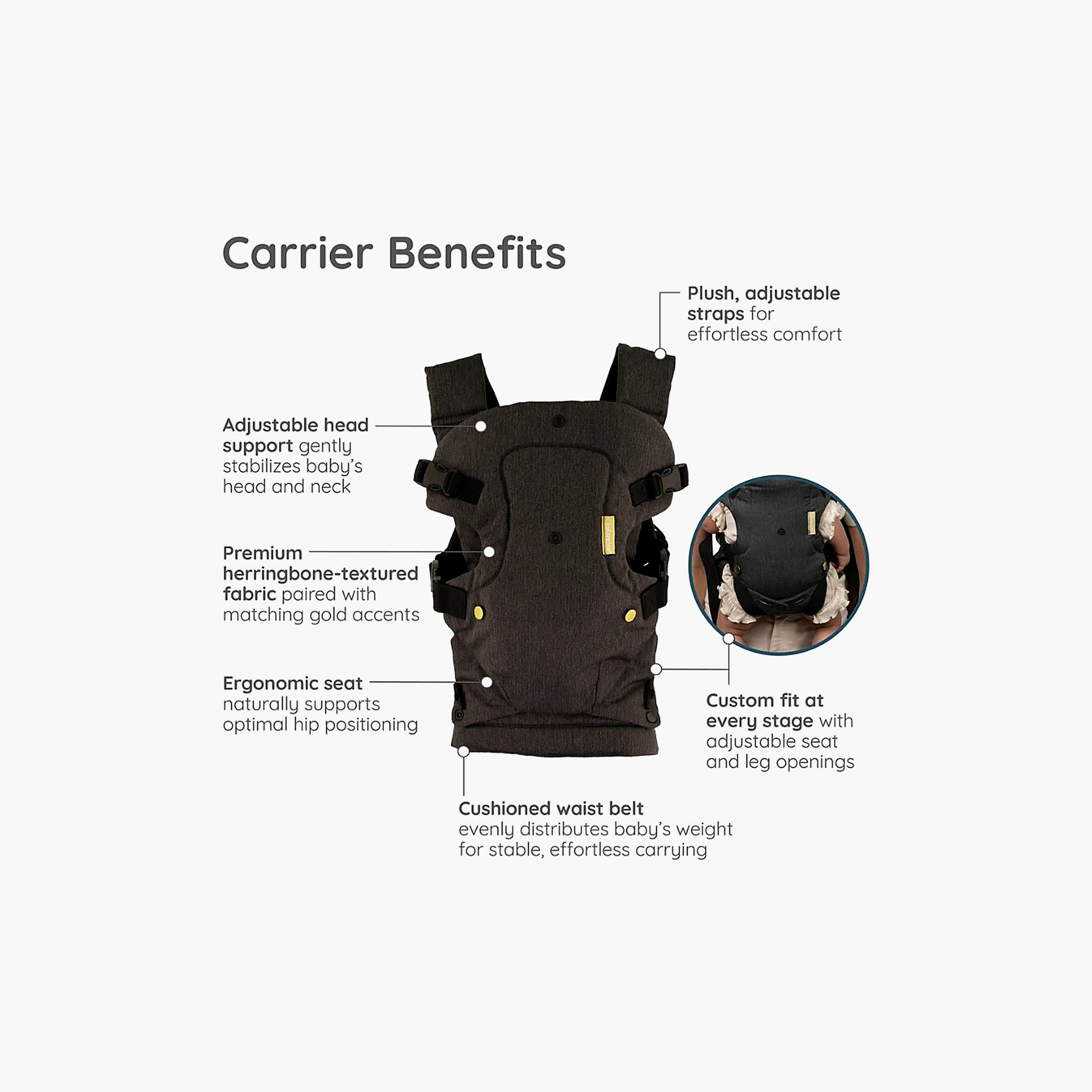 Infantino 4-In-1 Flip Luxe Ergonomic Convertible Carrier-baby-gear-babycarriers-image-3