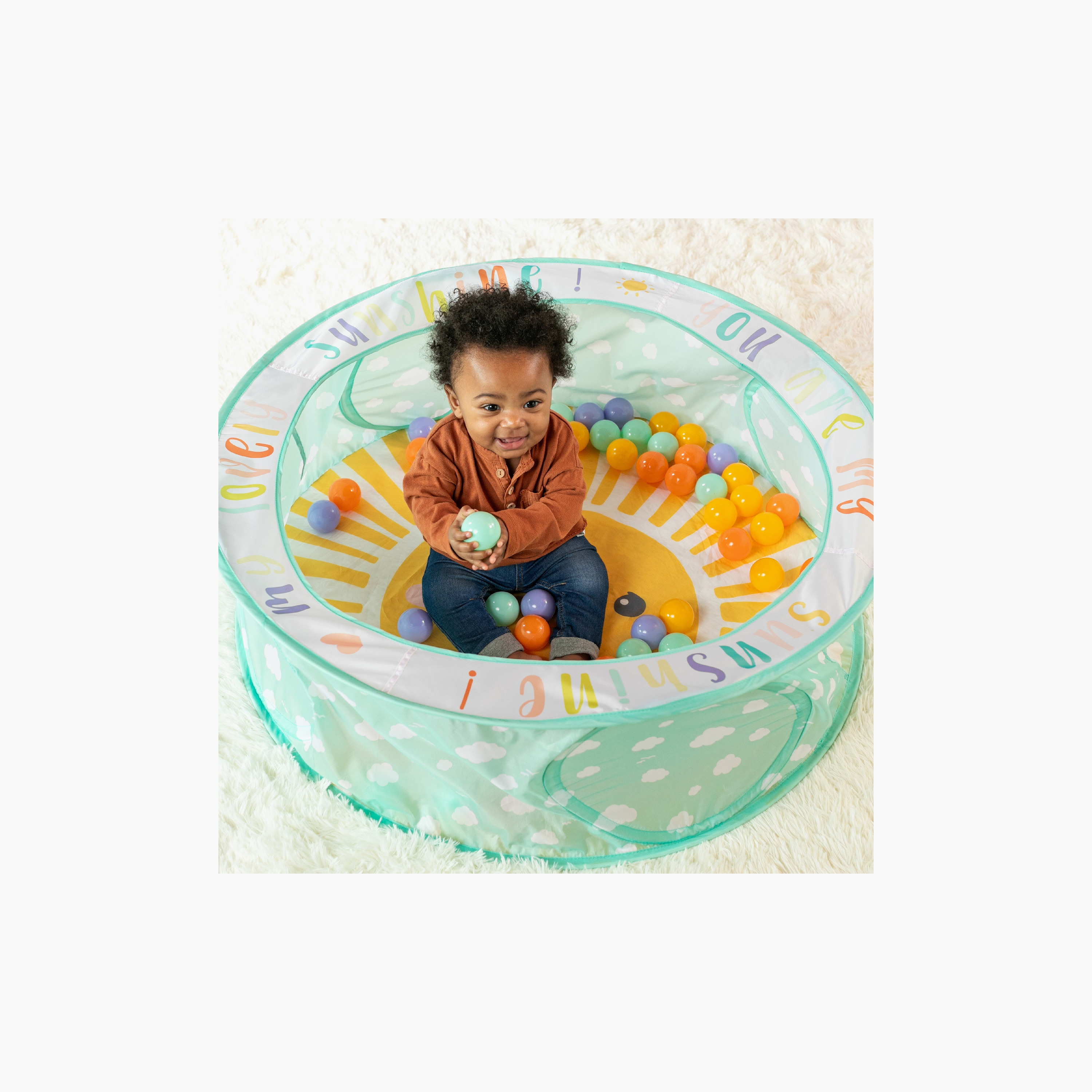 Infantino Foldable Pop-Up Ball Pit with 50 Vibrant Coloured Balls-baby-infantactivity-playgyms-image-4