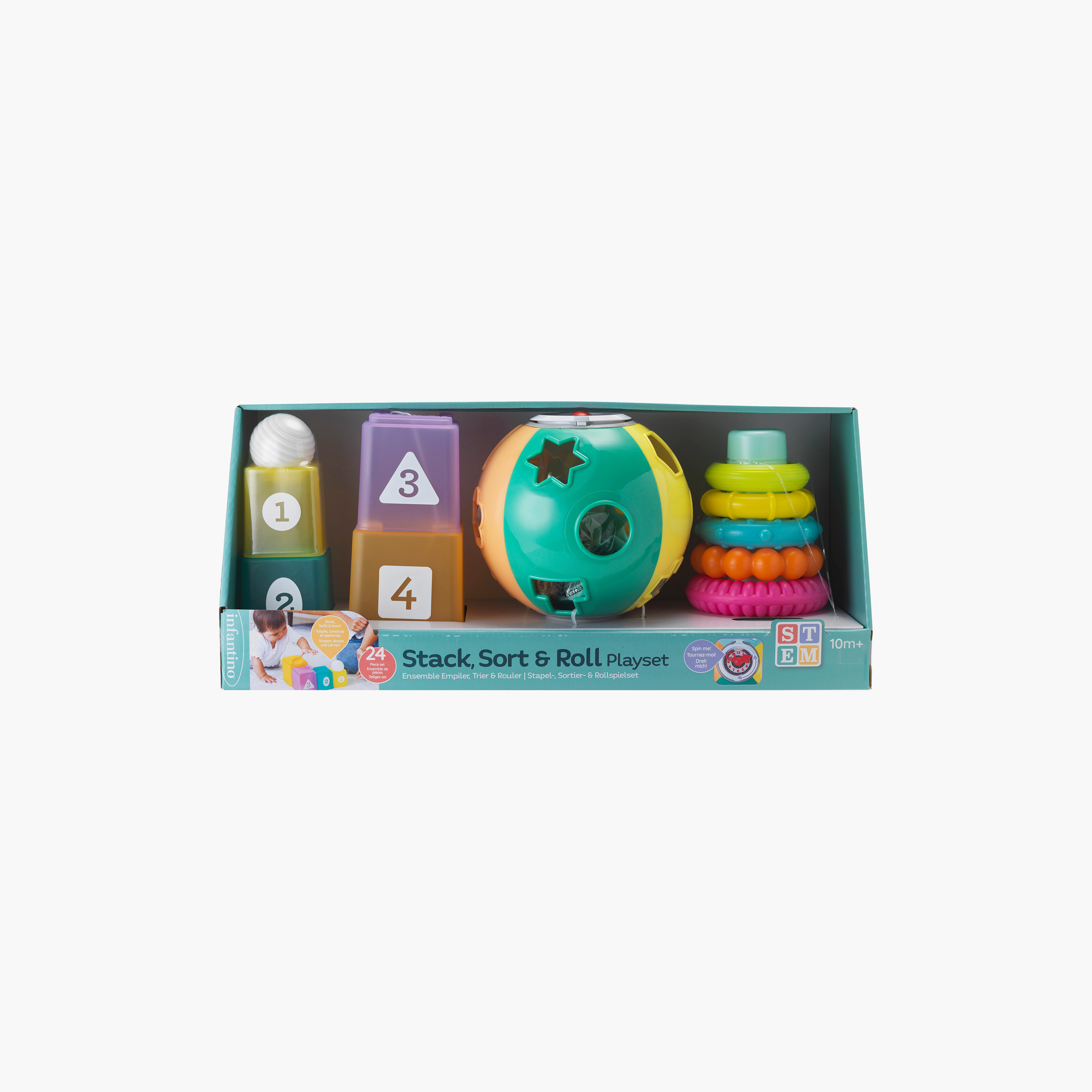 Infantino 3-In-1 Shape & Sort Activity Set-toys-babyandtoddlertoys-shapesorters-image-3