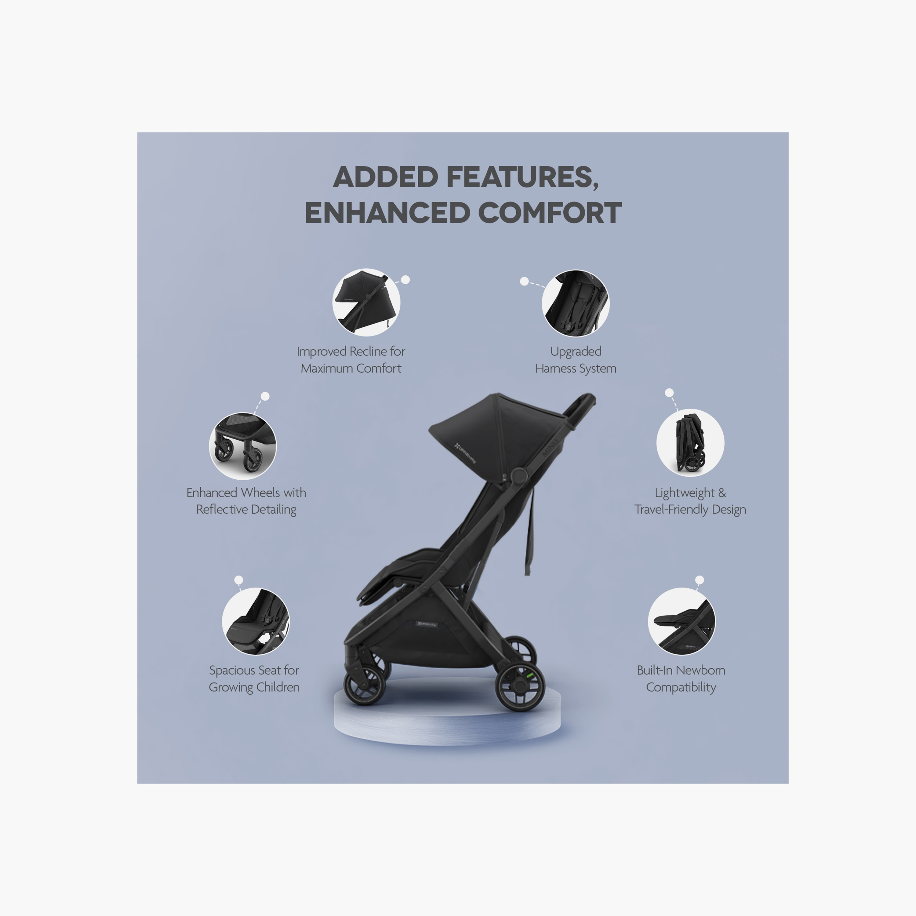 UPPAbaby Minu V3 James Stroller with Bumper Bar, 3-Fold System-baby-gear-strollersandprams-strollers-image-4